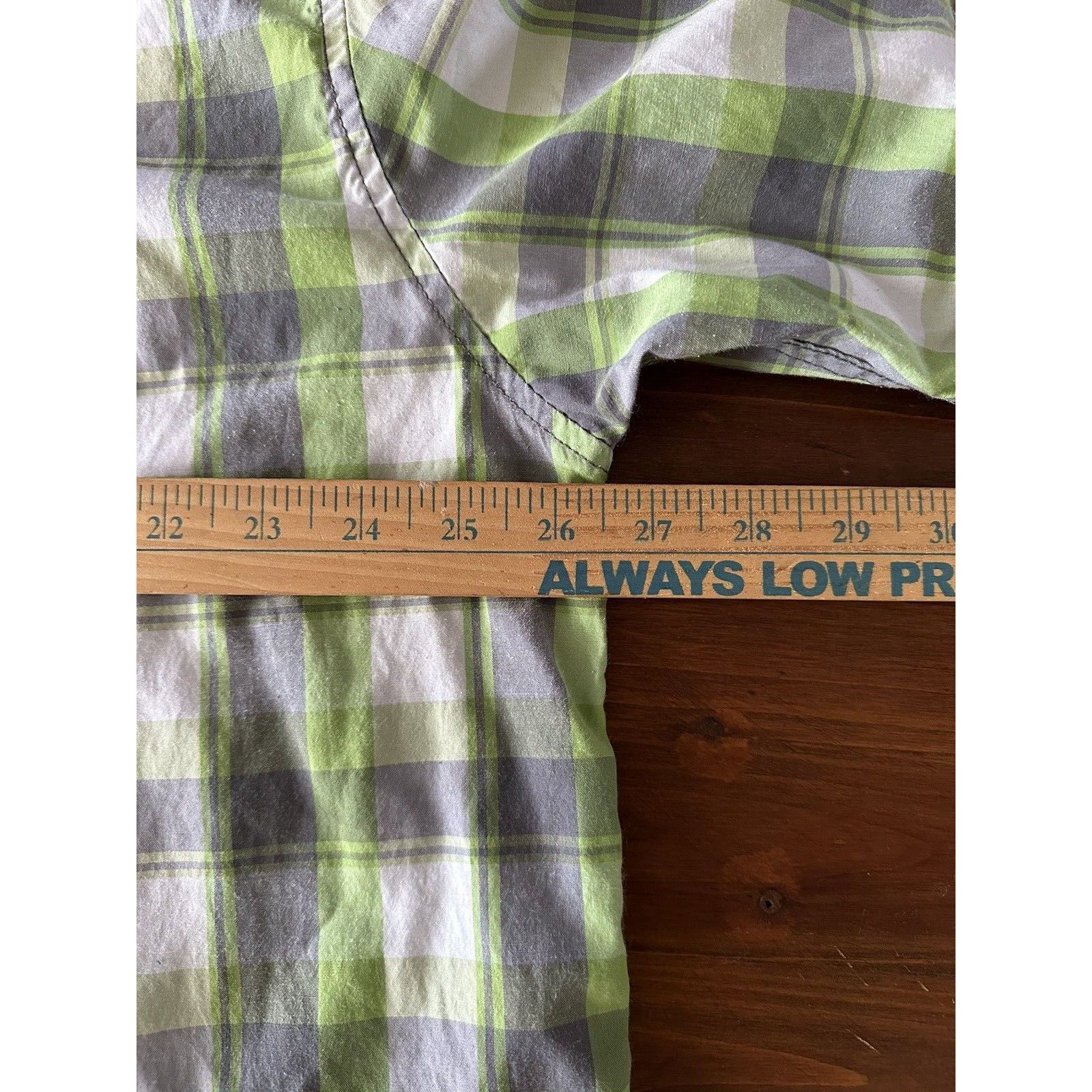 Other Red Ape Mens Shirt 2XL Plaid Green/Gray/White w/Black Trim Size US XXL / EU 58 / 5 - 10 Thumbnail