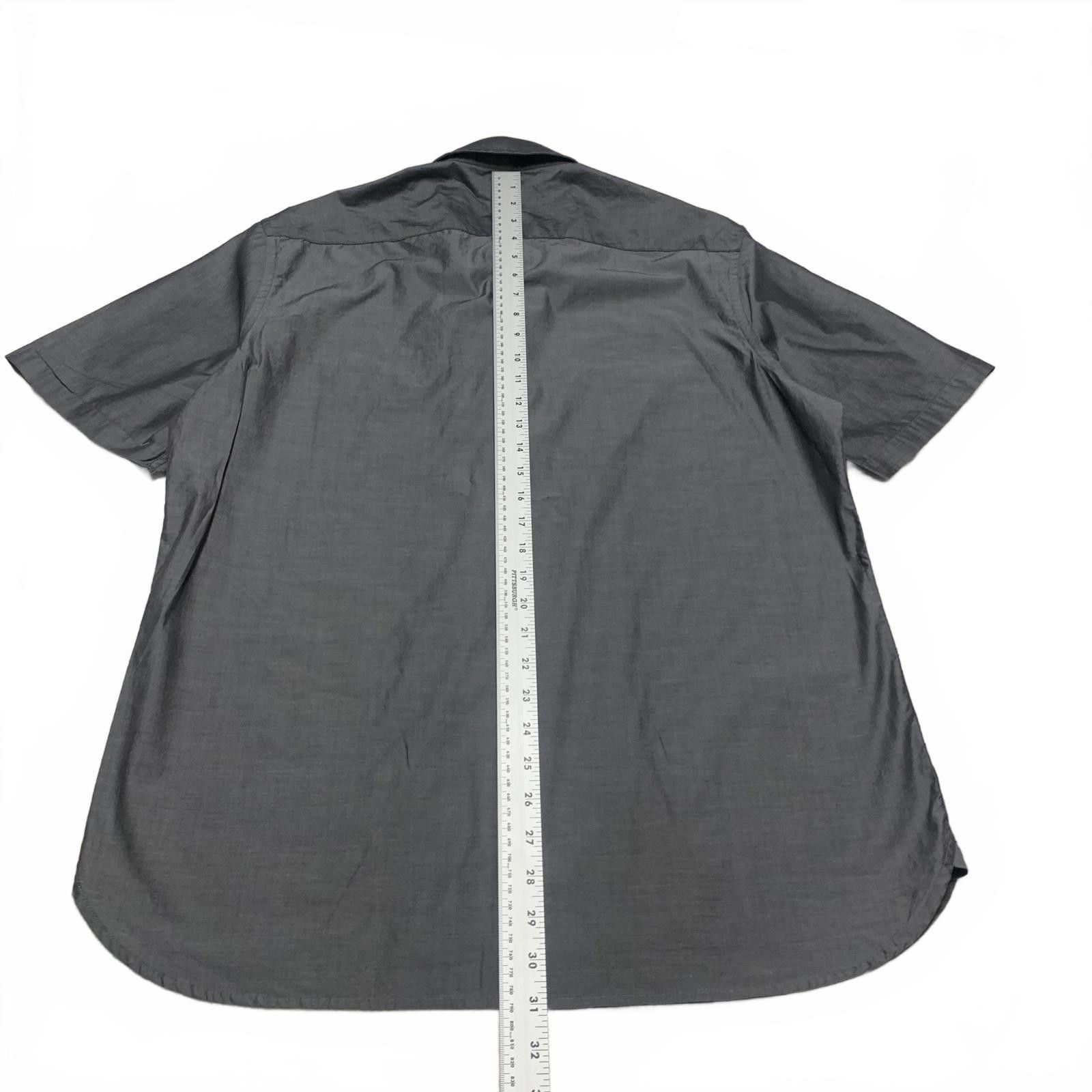 Alfani Alfani Men's Large Gray Slim Fit Short Sleeve Shirt Size US L / EU 52-54 / 3 - 3 Thumbnail