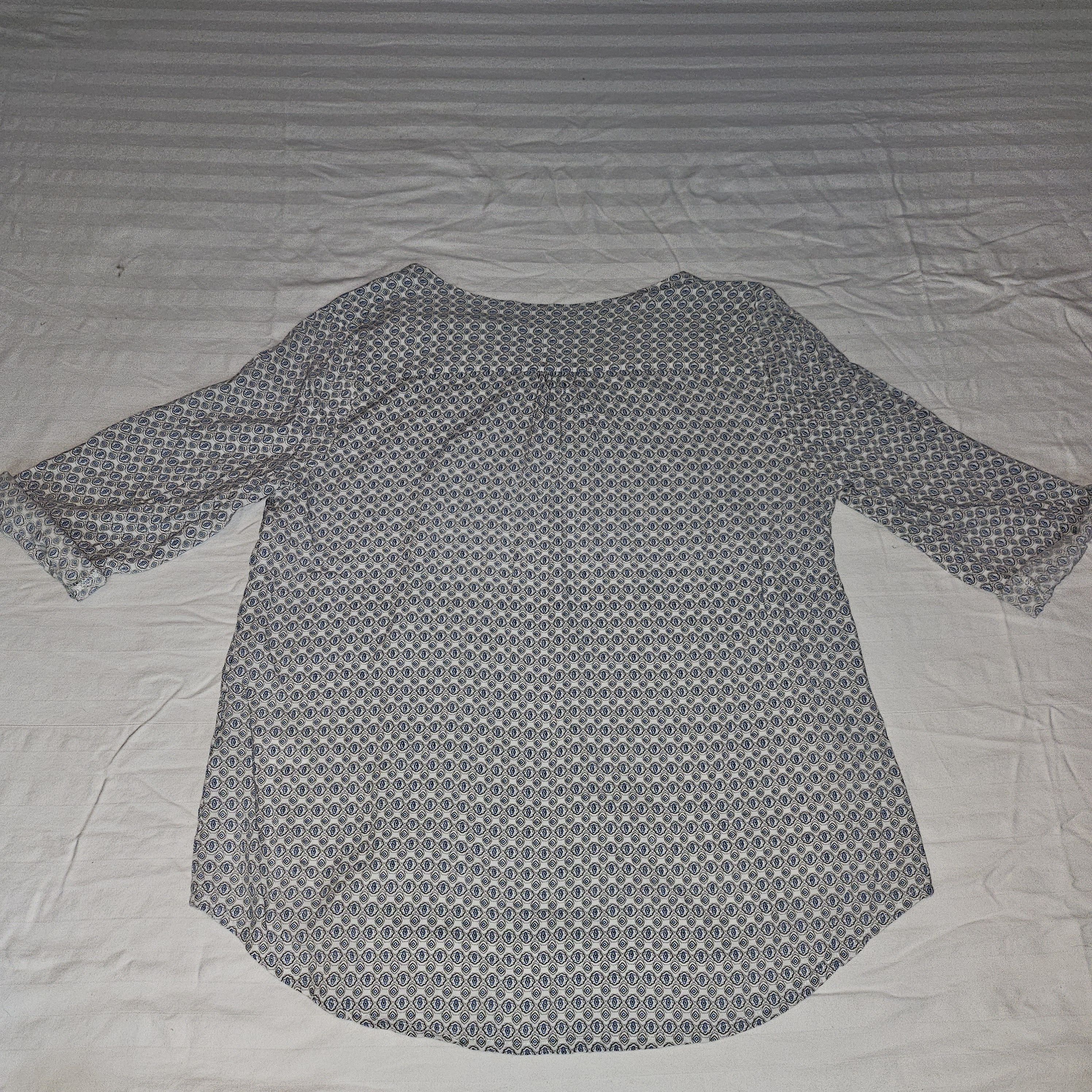 Vintage Saint Tropez Pattern Button Cuffed Blouse Woman's M Size M / US 6-8 / IT 42-44 - 2 Thumbnail