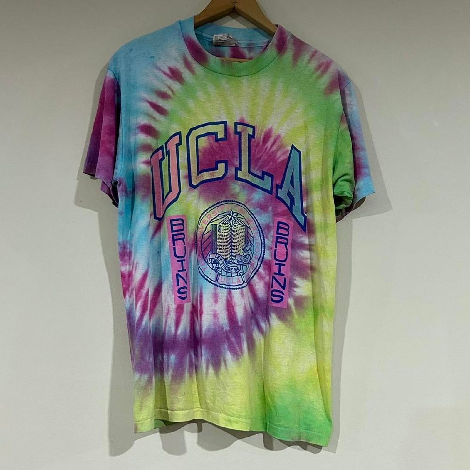 Hanes Vintage UCLA Bruins Tie Dye Tee Shirt Size US L / EU 52-54 / 3 - 1 Thumbnail