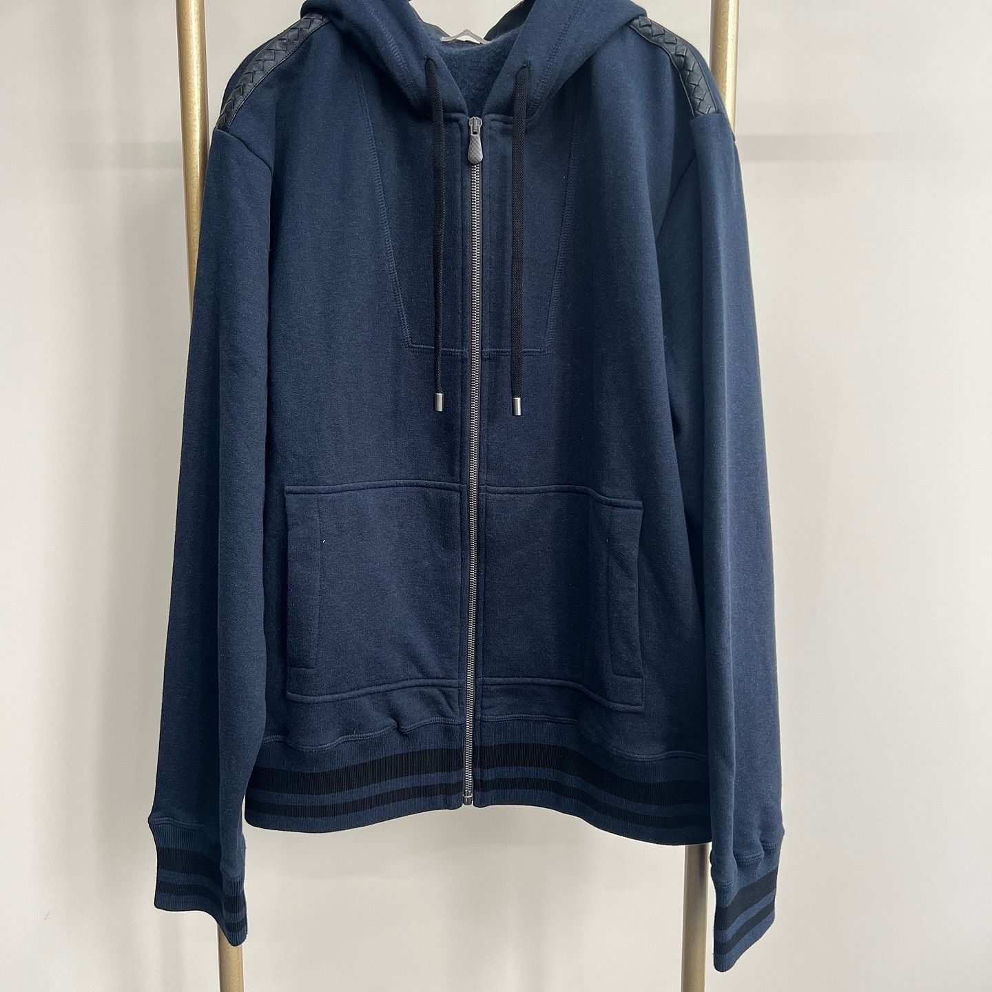 Bottega Veneta Bottega Veneta Intrecciato Zip Hoodie Size L Size US L / EU 52-54 / 3 - 1 Thumbnail