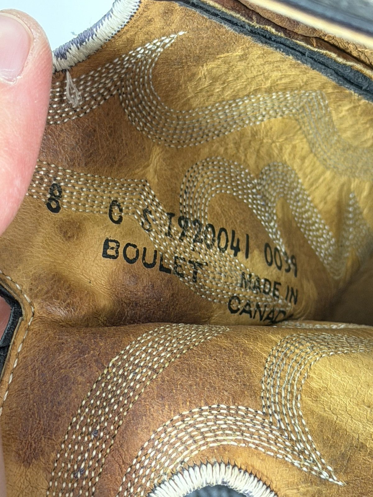 If Six Was Nine Vintage Y2K Black Leather Western Boots Guidi Cowboy Style Size US 8 / EU 41 - 11 Thumbnail
