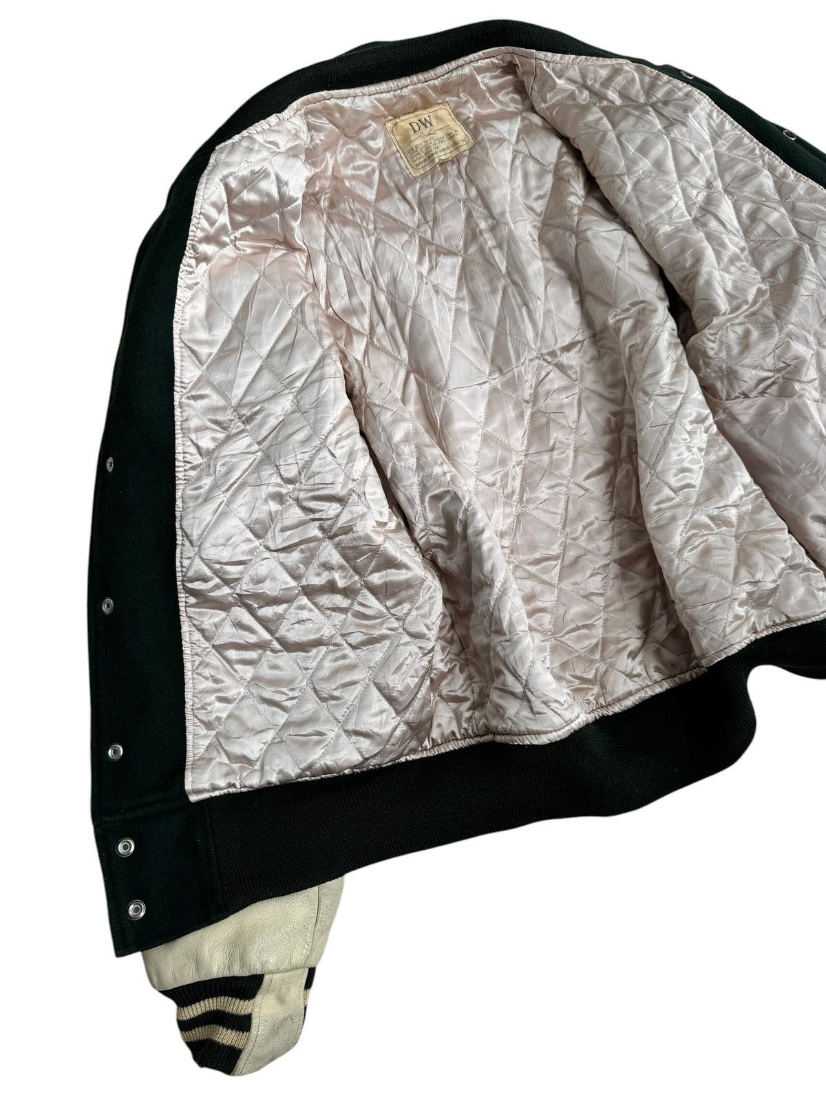 Vintage Vintage Varsity Yokohama Rugby Leather Sleeve Jacket Size US L / EU 52-54 / 3 - 12 Thumbnail