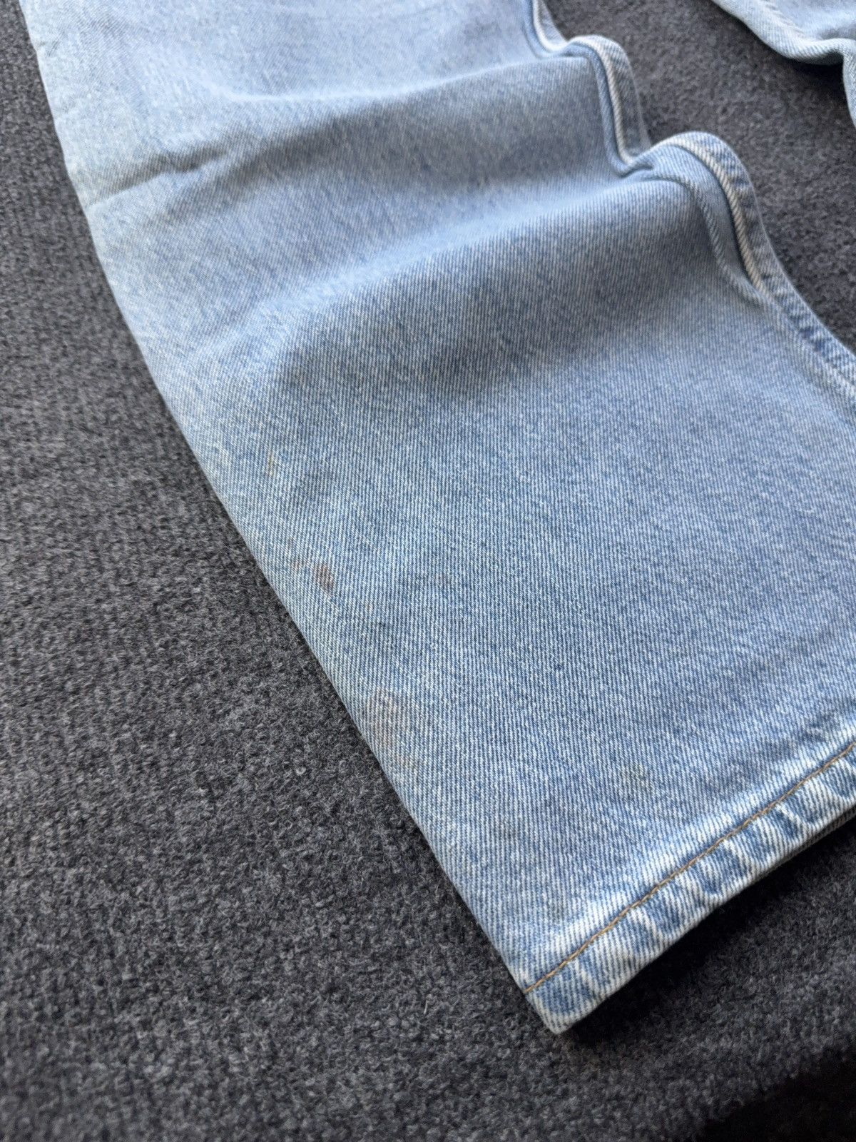 Levi's Retro Levis 501 USA Dirty Light Wash Vintage Straight Jeans Size US 31 - 14 Thumbnail