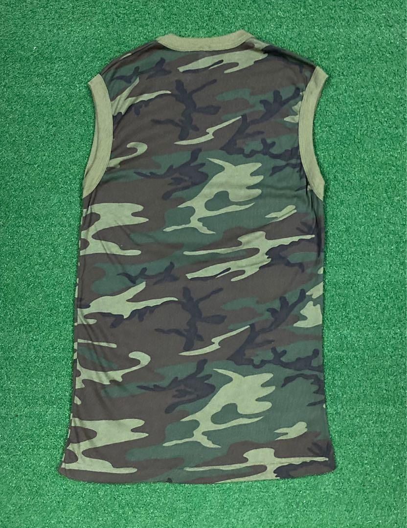 Army Of Me × Vintage VINTAGE USA CAMO SINGLET #SKU-A66 DP Size US L / EU 52-54 / 3 - 3 Thumbnail