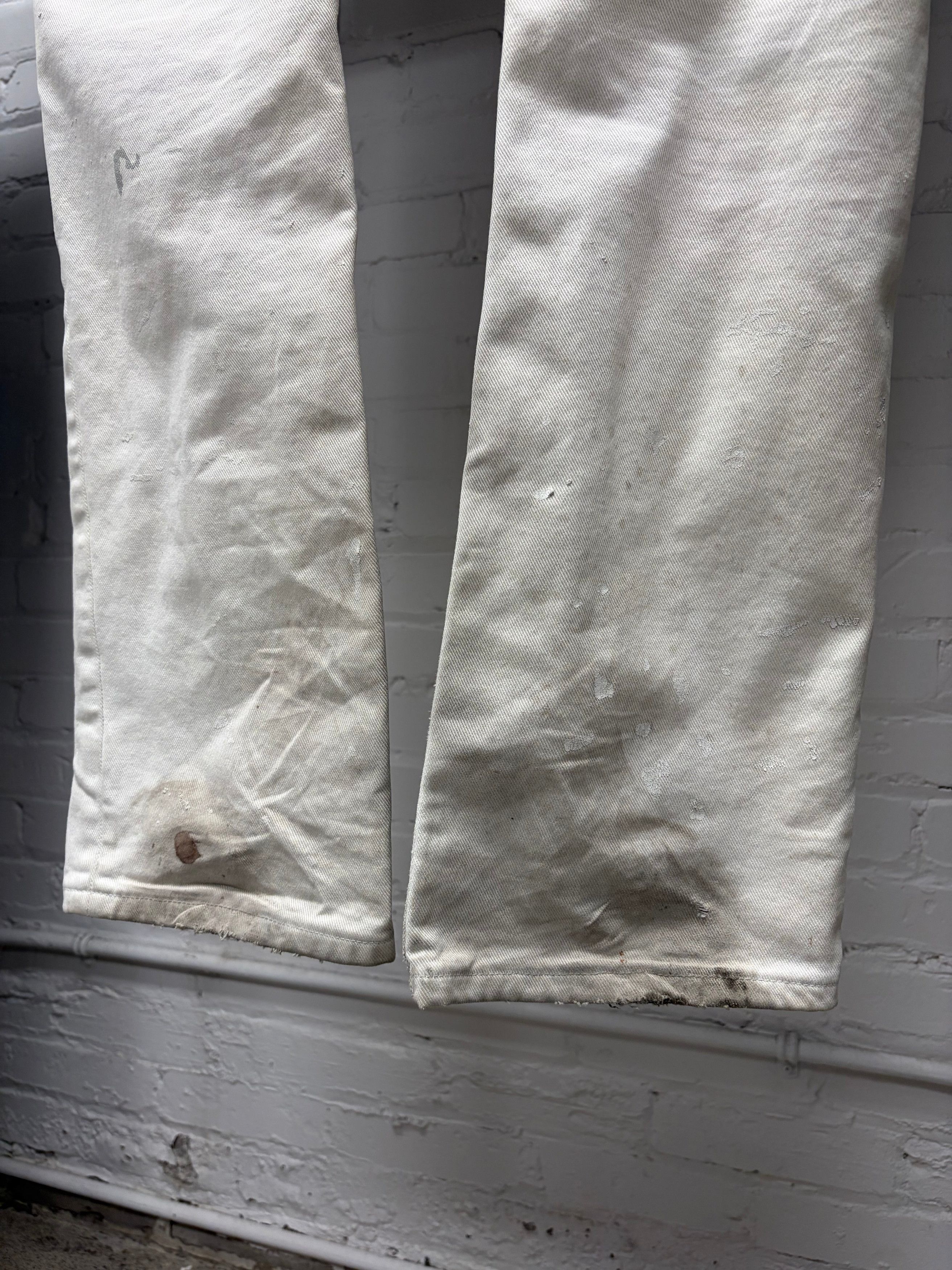 Helmut Lang Vintage Helmut Lang ‘Painter’ White Bootcut Denim Size US 32 / EU 48 - 5 Thumbnail