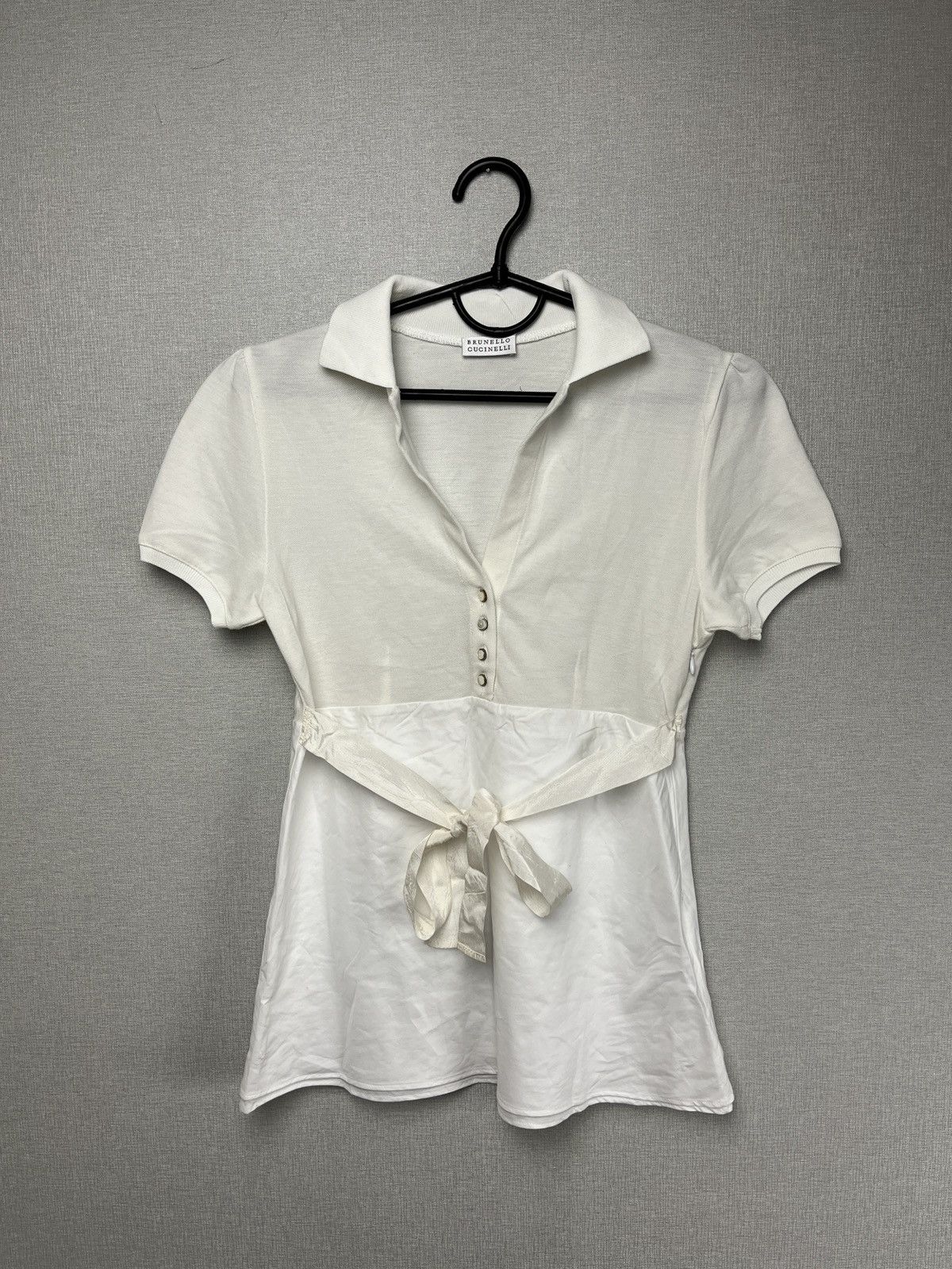 Brunello Cucinelli Brunello Cucinelli Women’s Sundress Shirt V Neck Blouse Size XS / US 0-2 / IT 36-38 - 5 Thumbnail