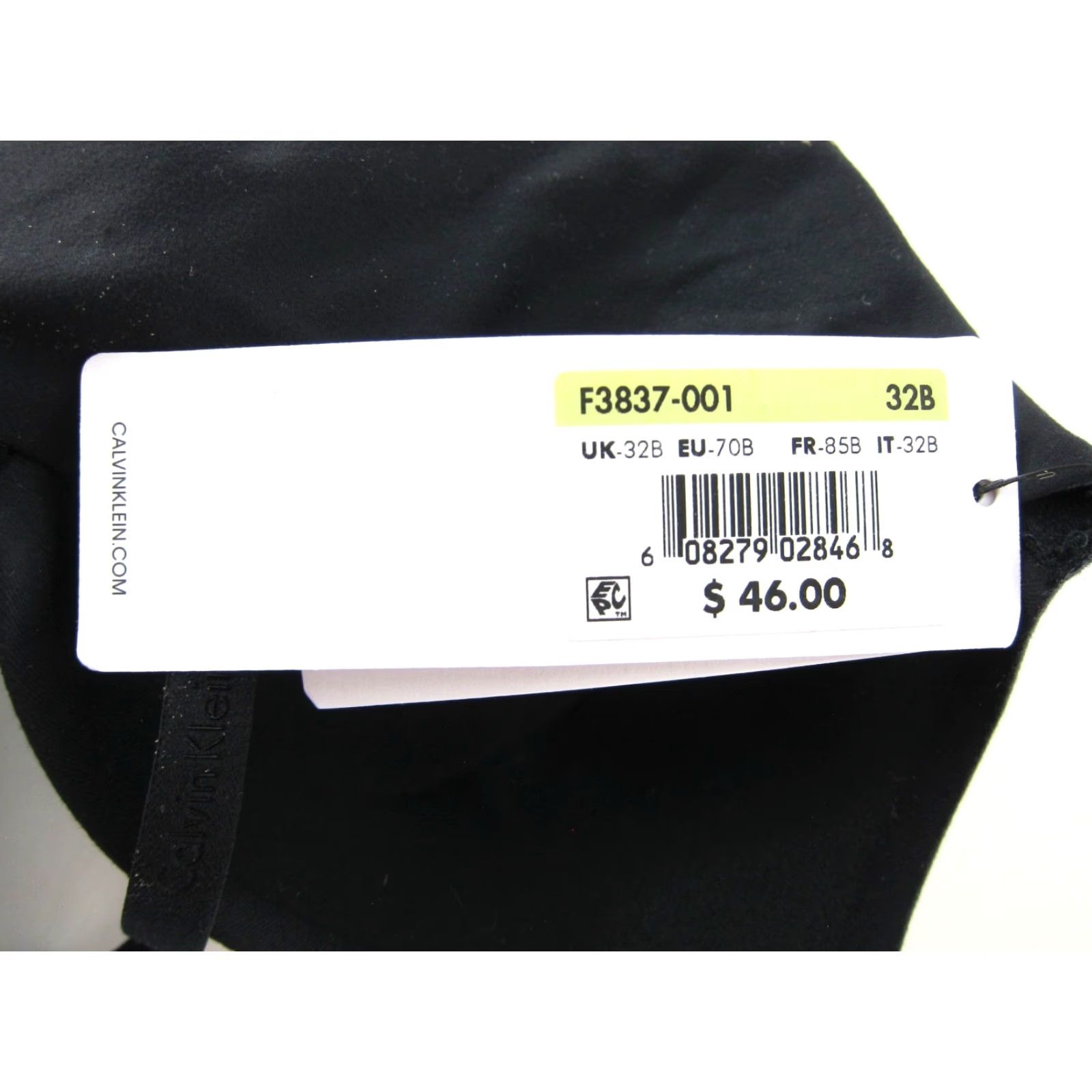 Calvin Klein Calvin Klein Bra 32B Black Perfectly Fit Lightly Lined Full Coverage Underwire Size ONE SIZE - 3 Thumbnail
