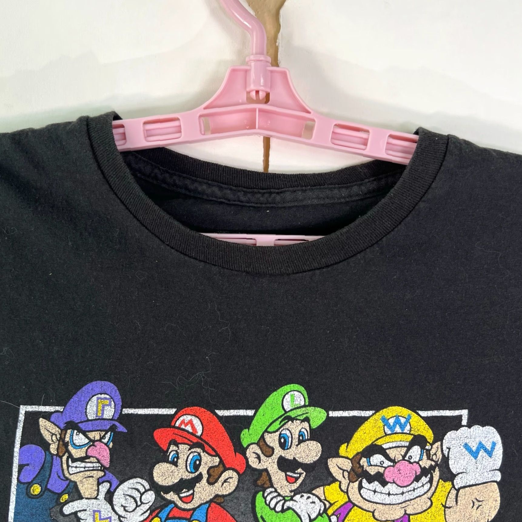 Nintendo Super Mario Graphic Shirt Adult Size L Black Tee Size US L / EU 52-54 / 3 - 3 Thumbnail