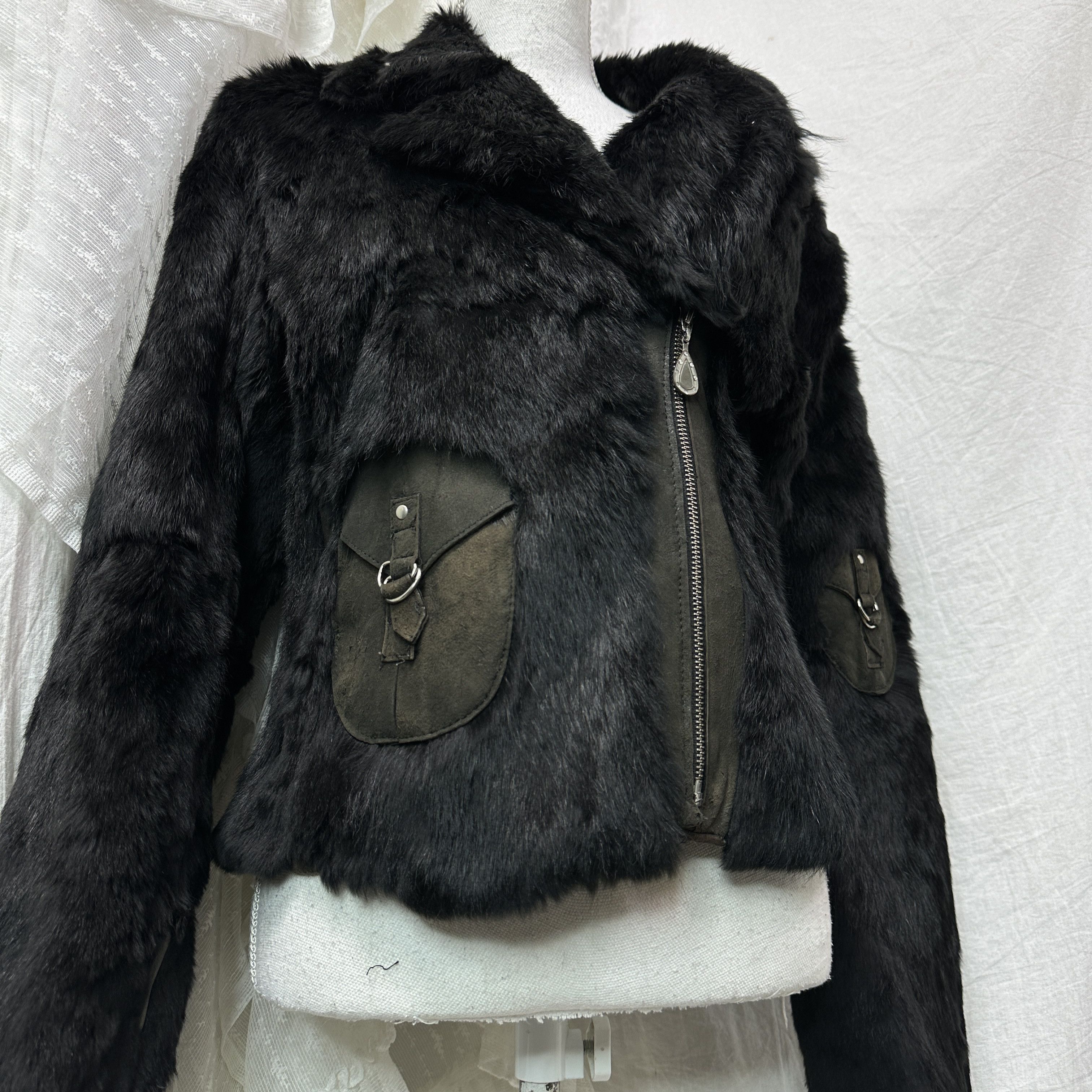 Vintage Vintage Old Money Real Rabbit Fur Jacket 00s Size M / US 6-8 / IT 42-44 - 11 Thumbnail