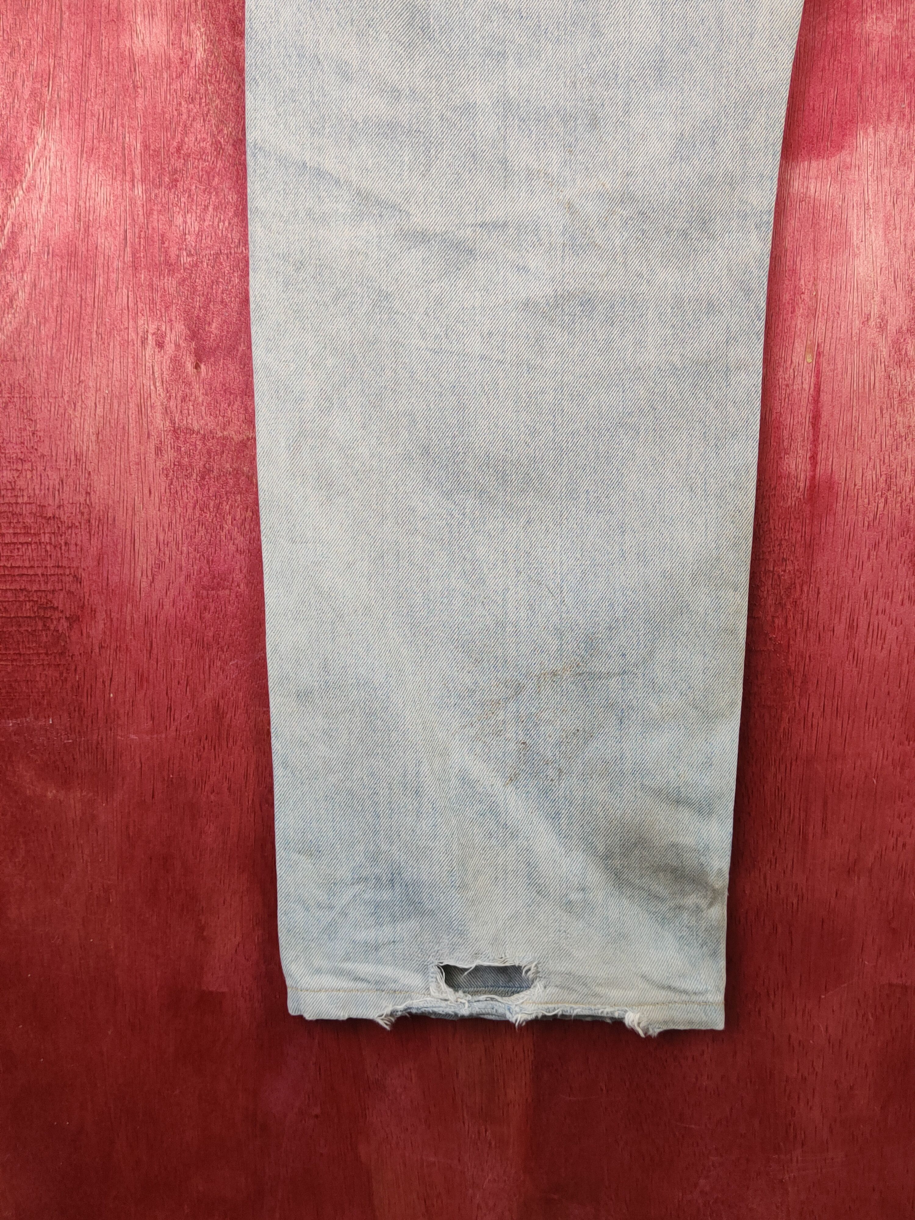 Japanese Brand Uniqlo Blue Faded Distressed Ripped Jeans #S2140 Size US 34 / EU 50 - 9 Thumbnail