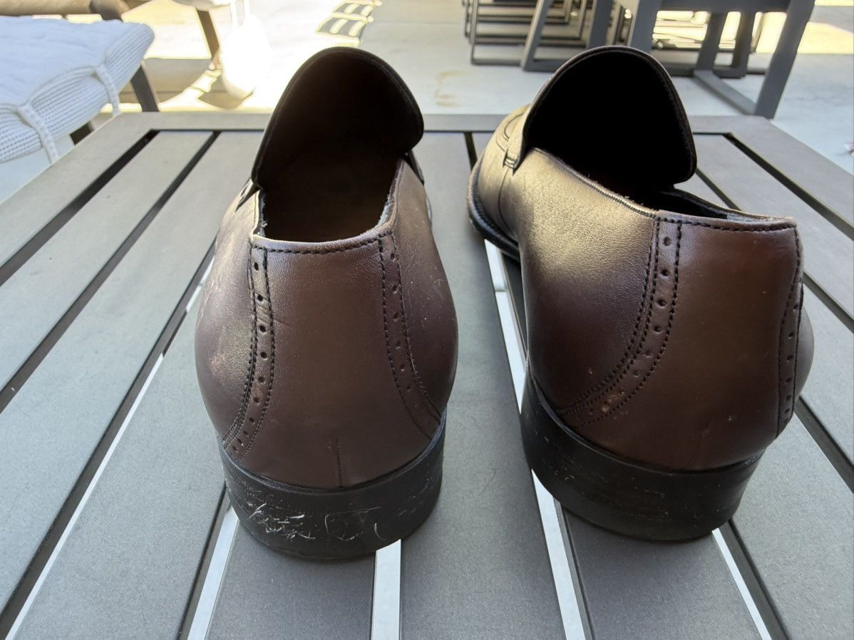 Gucci Gucci Brown Leather Wingtip Loafers Made in Italy Size 7.5 Size US 7.5 / EU 40-41 - 4 Thumbnail