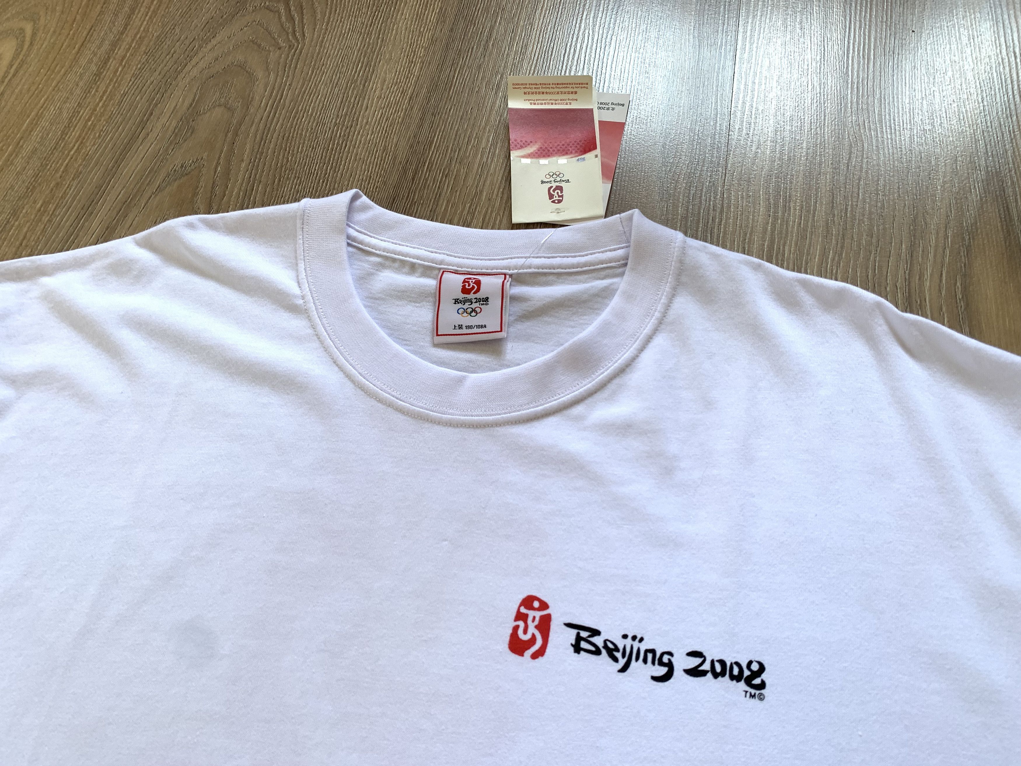 USA Olympics × Vintage Vintage Beijing 2008 Olympic Games Sports Tee Tshirt Size US L / EU 52-54 / 3 - 4 Thumbnail