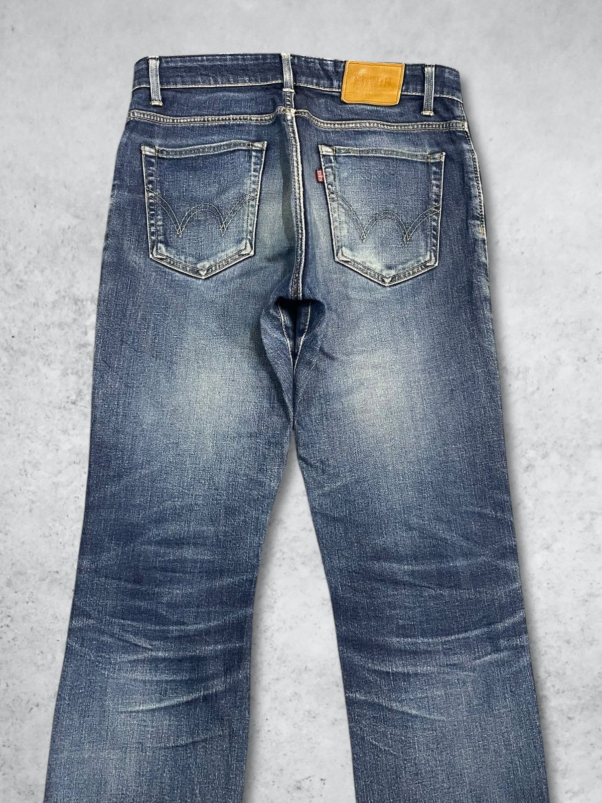 Edwin Vintage Edwin Made in Japan Blue Wash Loose Straight Jeans Size US 30 / EU 46 - 4 Thumbnail