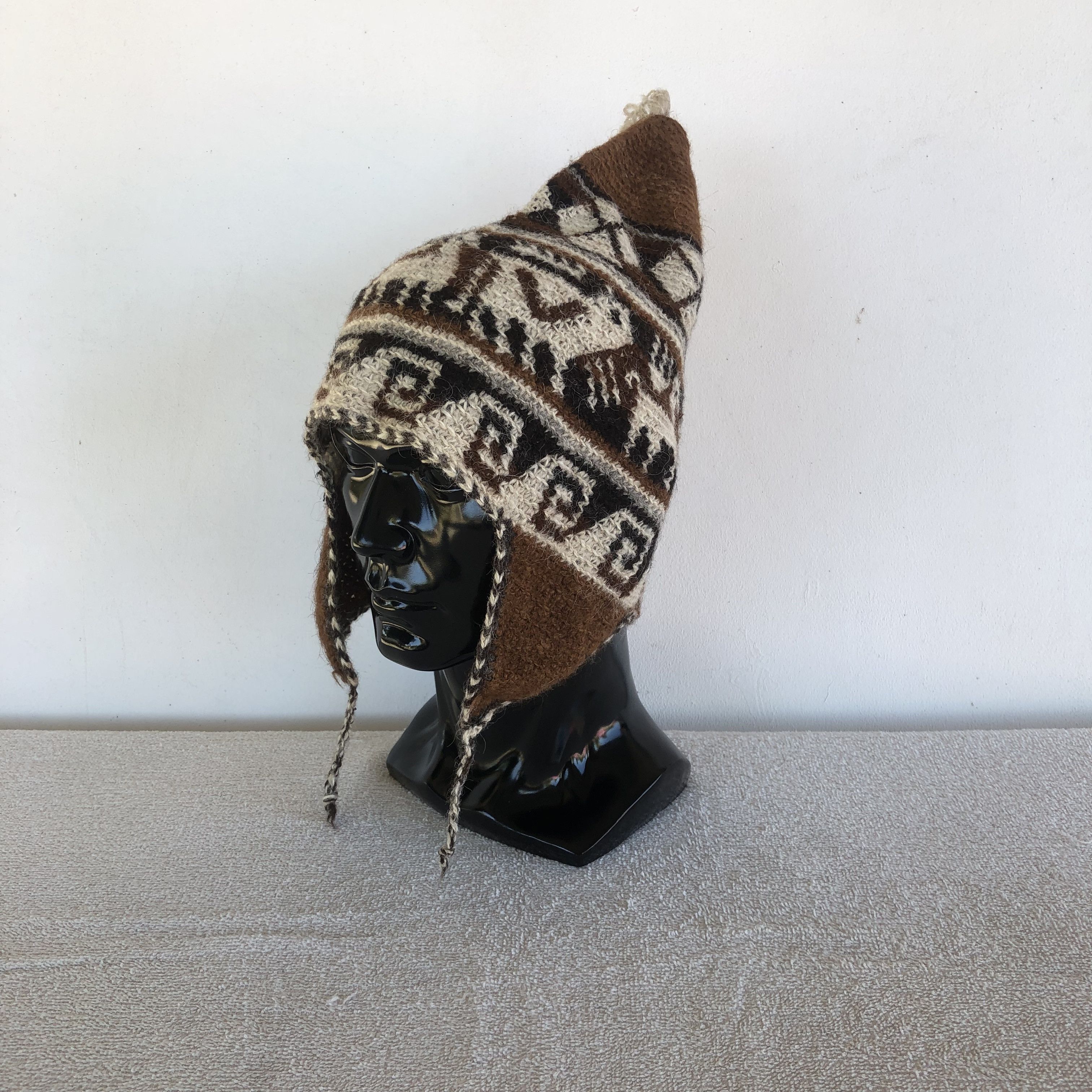 Japanese Brand Vintage Alpaca Earflap Beanie Snow Caps Hats Size ONE SIZE - 1 Thumbnail