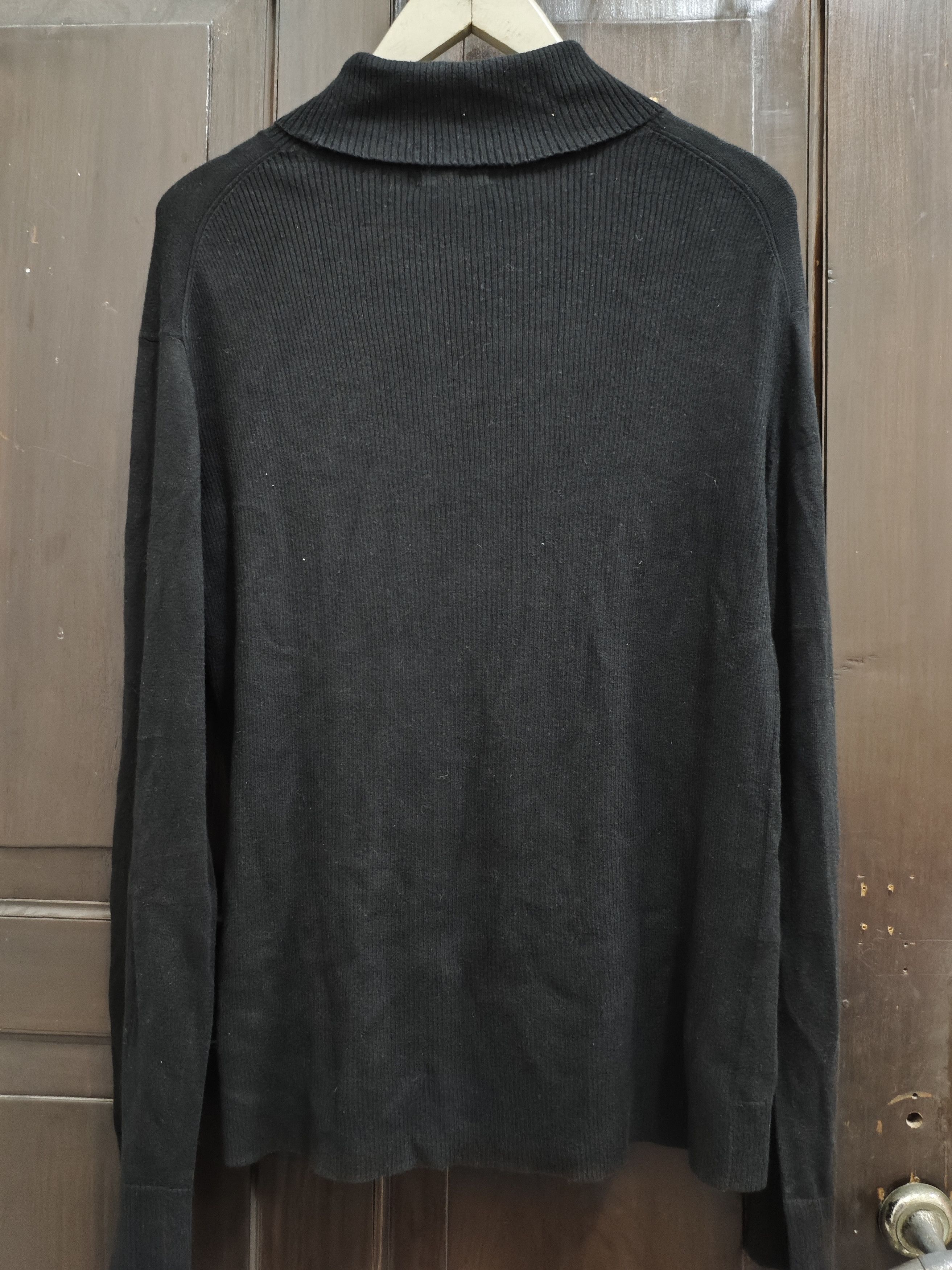 Burberry Burberry Black Label Black Turtleneck Mockneck Sweatshirt Size US L / EU 52-54 / 3 - 2 Thumbnail
