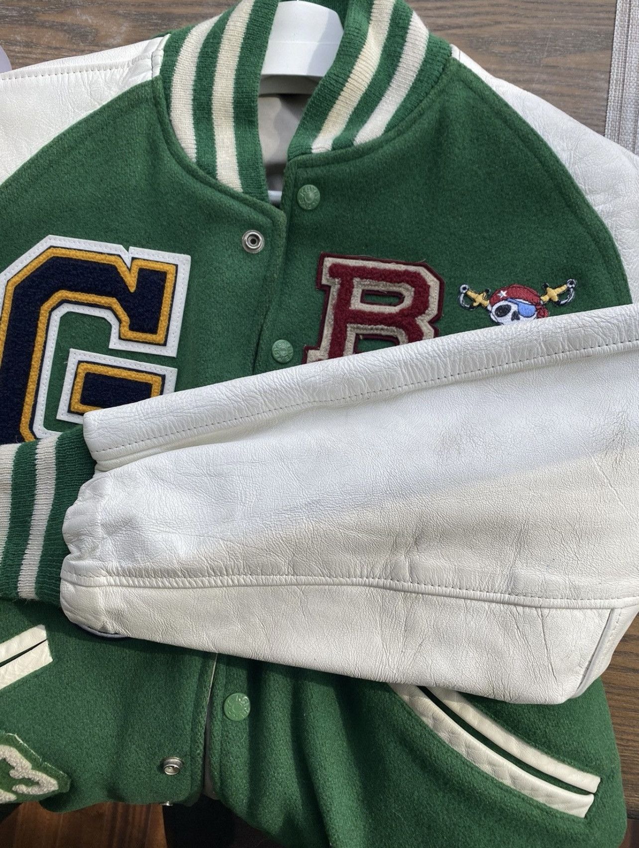 Vintage Guitar Boys Archive - Green Varsity Jacket Size US M / EU 48-50 / 2 - 3 Thumbnail