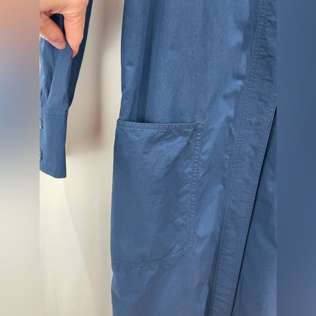 Cos COS Blue Long Jacket with Gathered Back Size 2 Size XS / US 0-2 / IT 36-38 - 9 Thumbnail