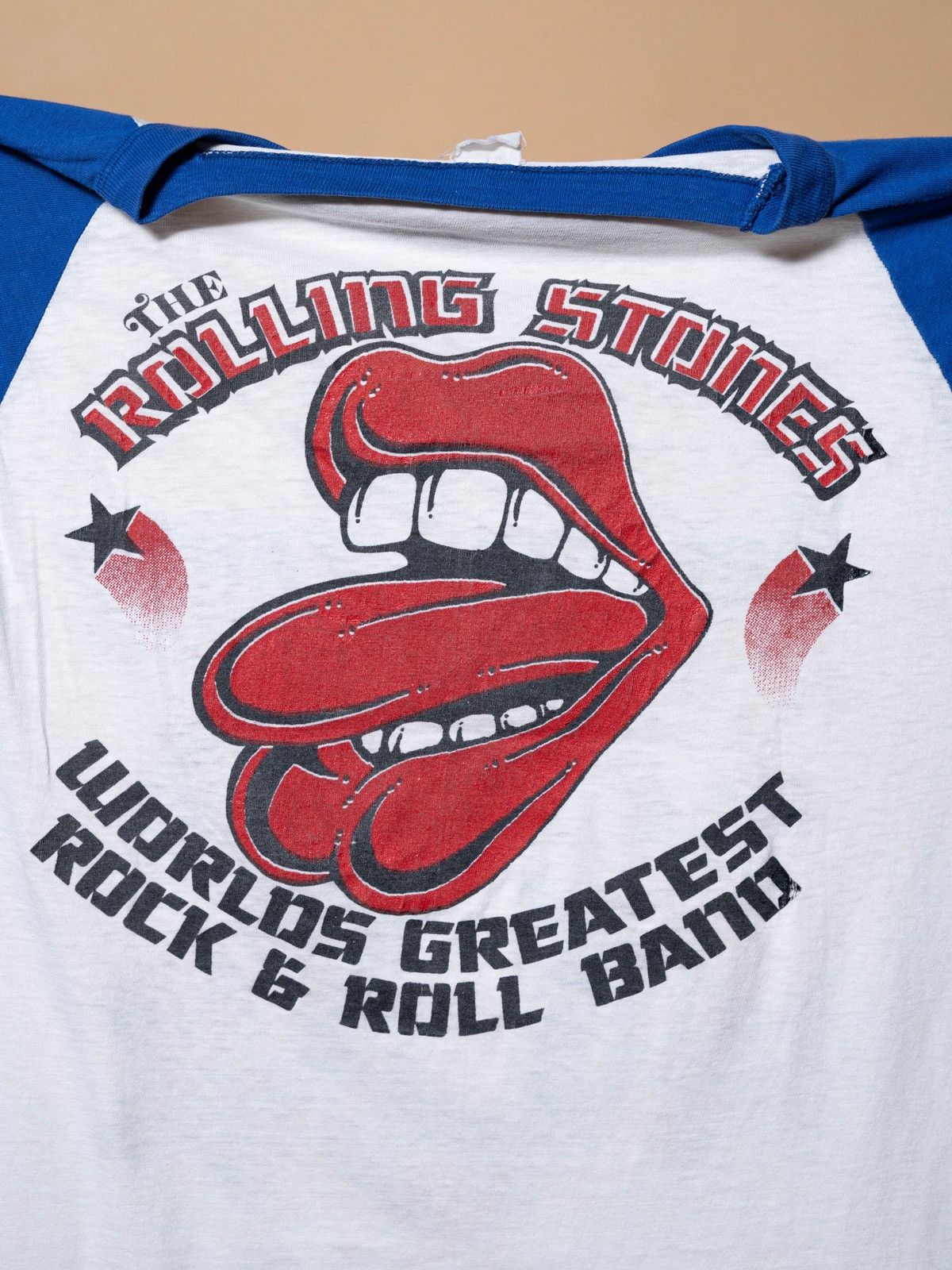 Vintage 1978 Rolling Stones American Tour Raglan Size US M / EU 48-50 / 2 - 5 Thumbnail