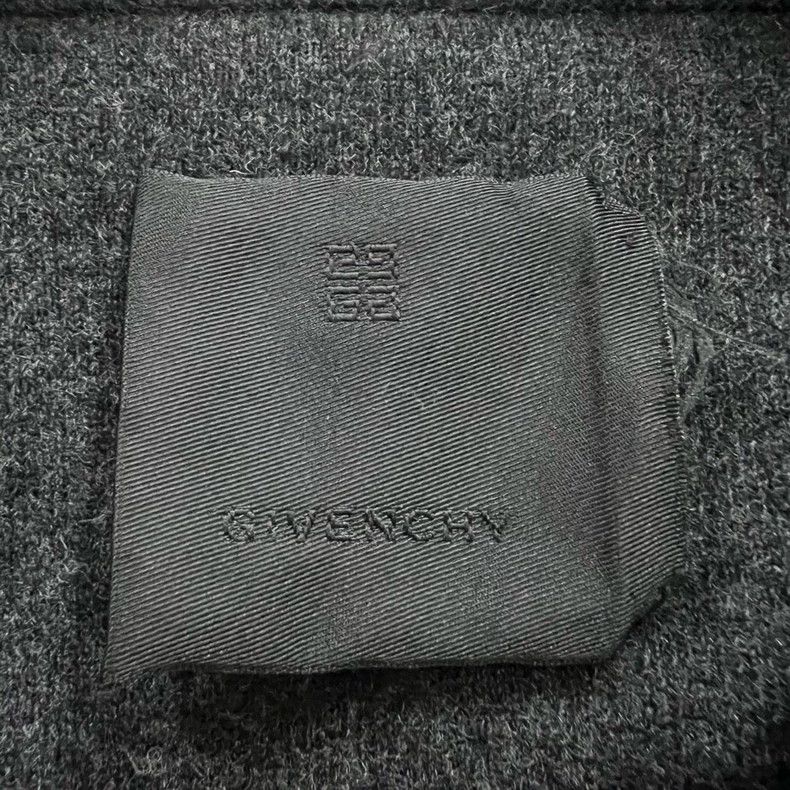 Givenchy Givenchy Black Grey Embroidered Logo Knit Sweater XXL Size Size US XXL / EU 58 / 5 - 3 Thumbnail
