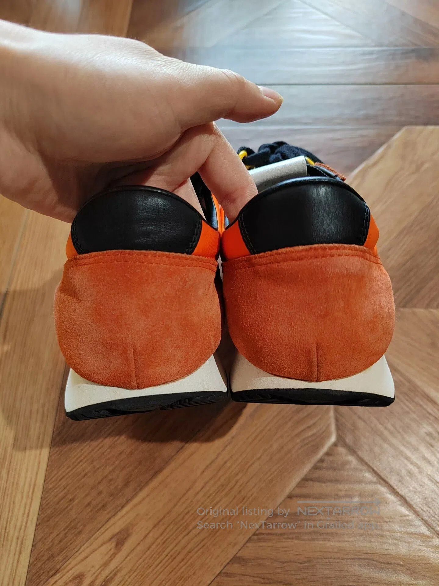 Prada PRADA Orange Suede Sneakers for Sale. Size US 8.5 / EU 41-42 - 5 Thumbnail