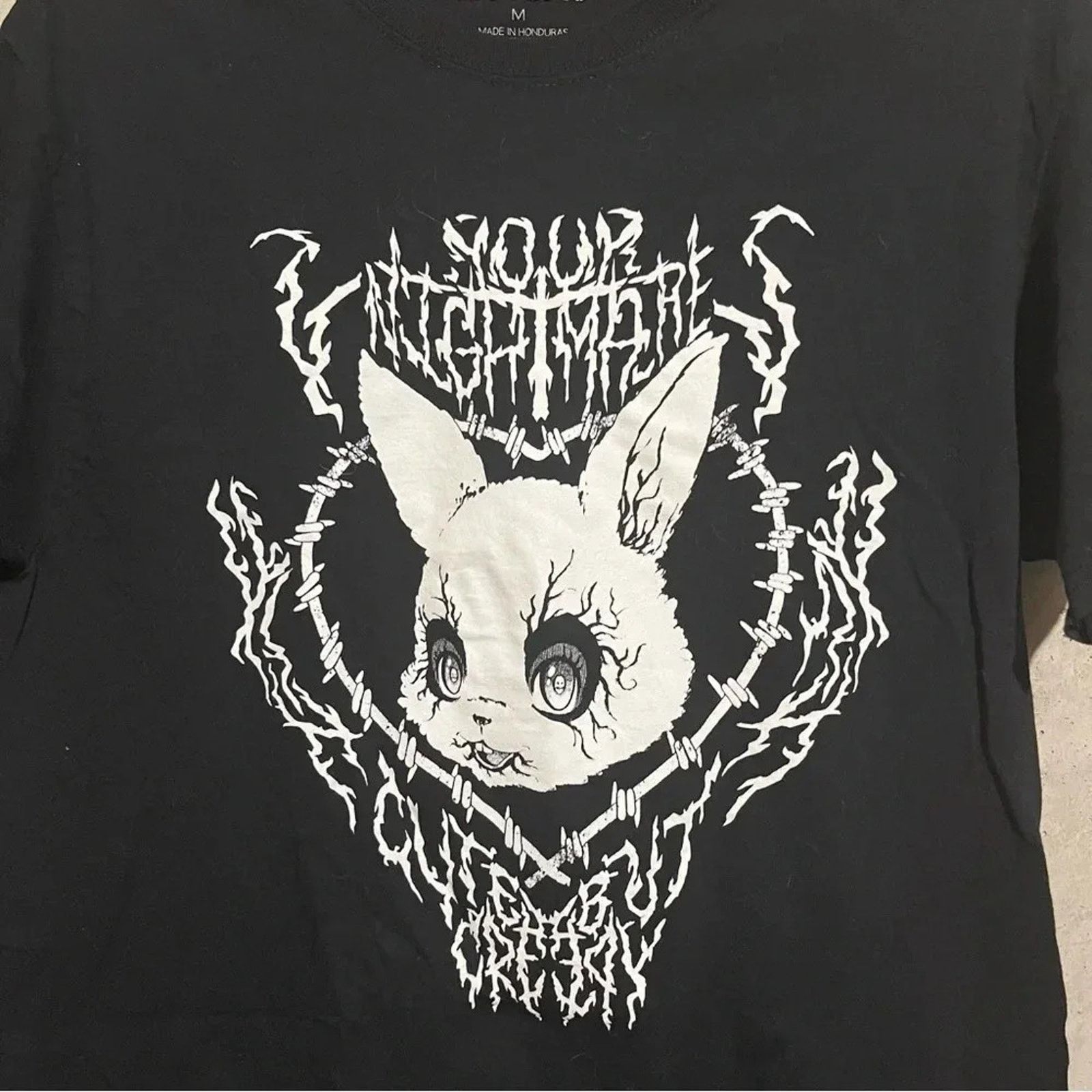 Hot Topic Your Nightmare Cute But Creepy Bunny Rabbit Tshirt Size M Size US M / EU 48-50 / 2 - 2 Thumbnail
