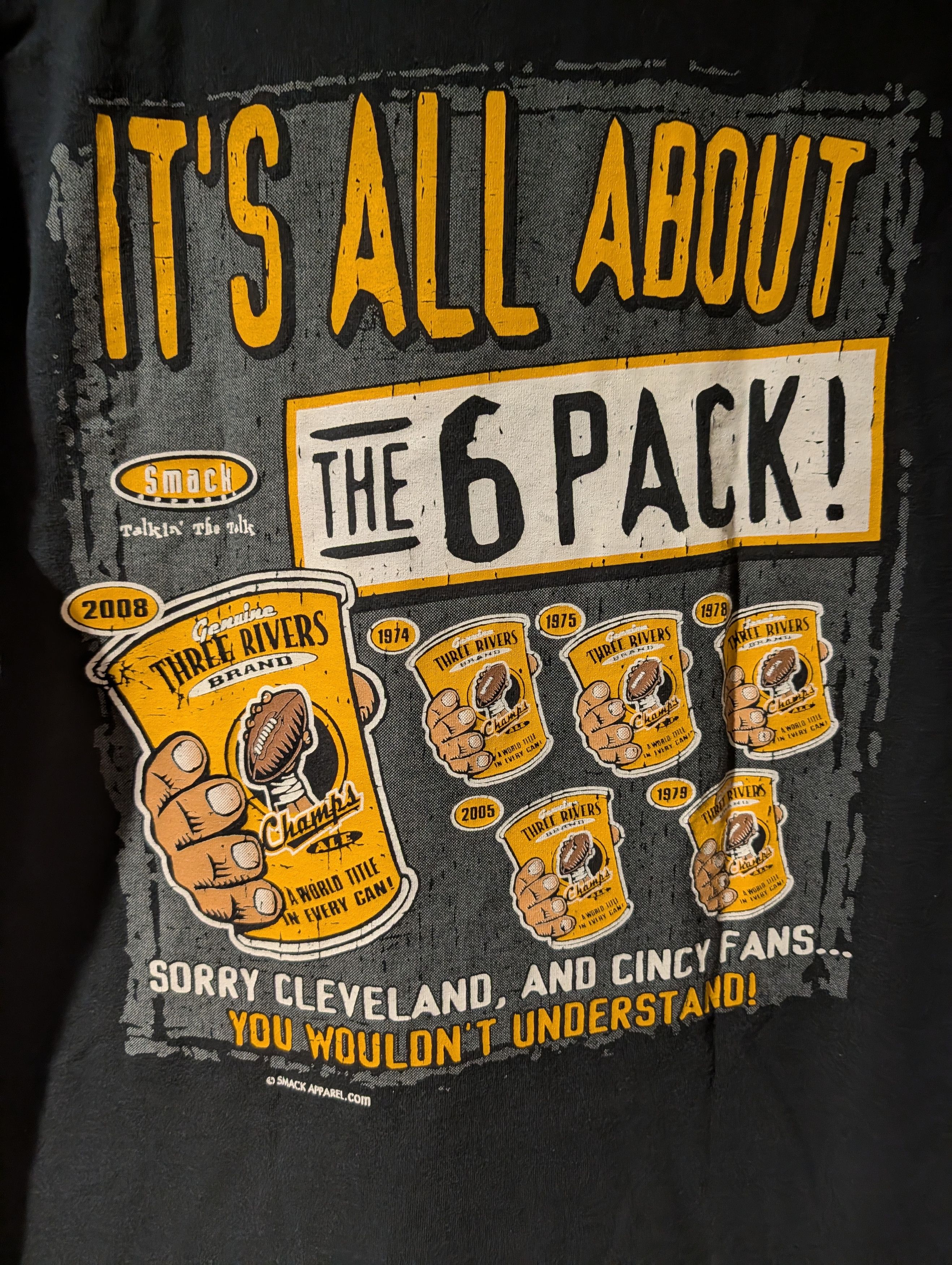 NFL Vintage Pittsburgh Steelers Dynasty EST 1974 Smash T-Shirt Size US L / EU 52-54 / 3 - 2 Thumbnail