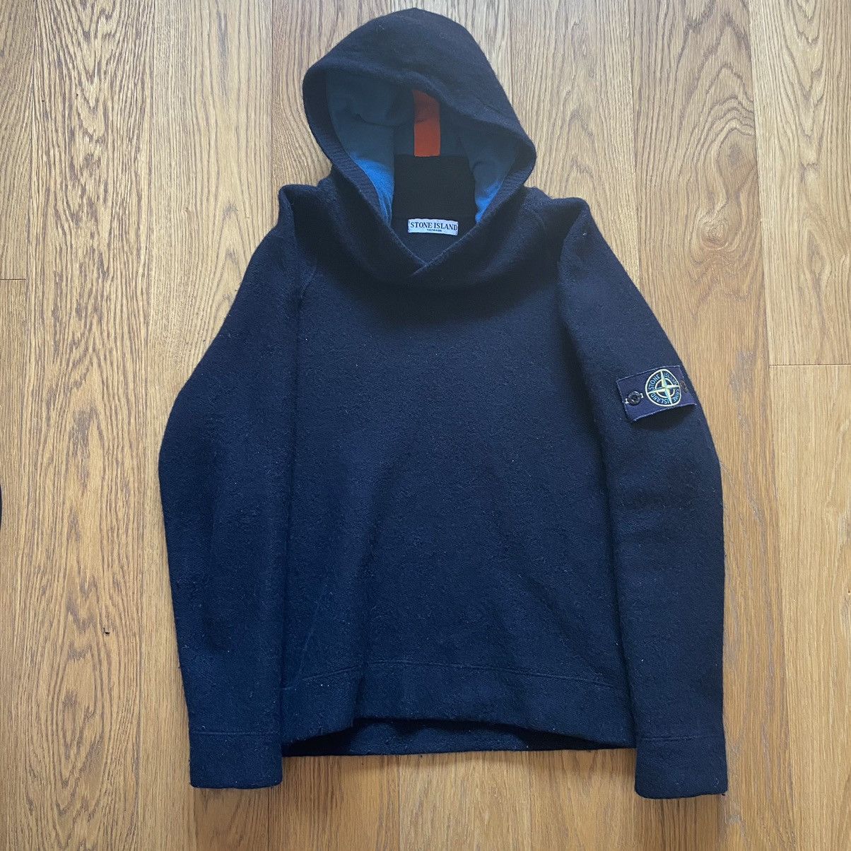 Stone Island Stone Island jumper with hoodie 100% wolle 2009 XXL Size US XXL / EU 58 / 5 - 1 Thumbnail