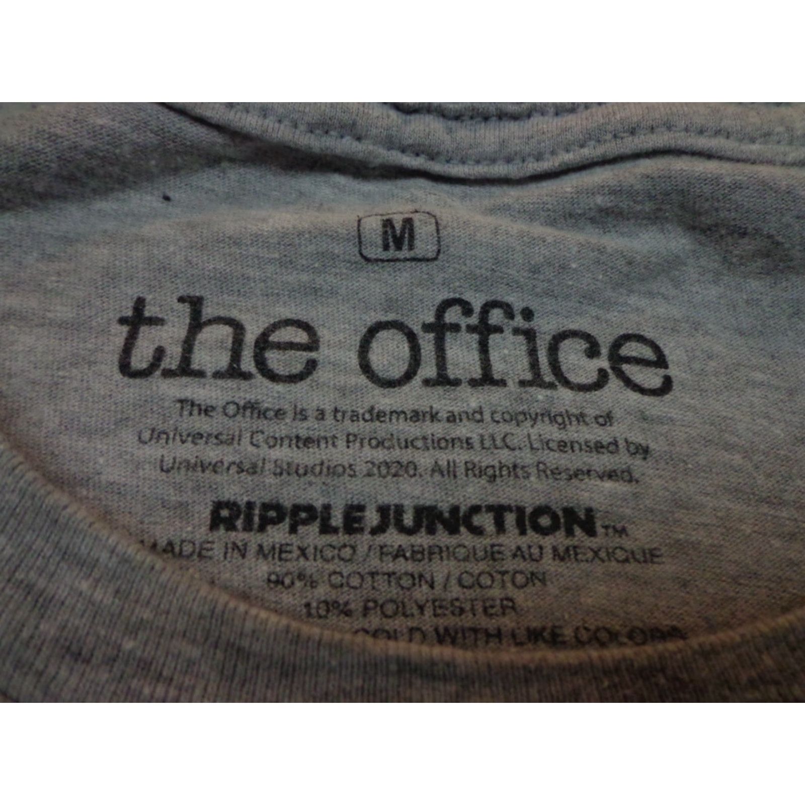Ripple Junction The Office Schrute Farms Visit Graphic Gray T Shirt M Mens Size US M / EU 48-50 / 2 - 3 Thumbnail
