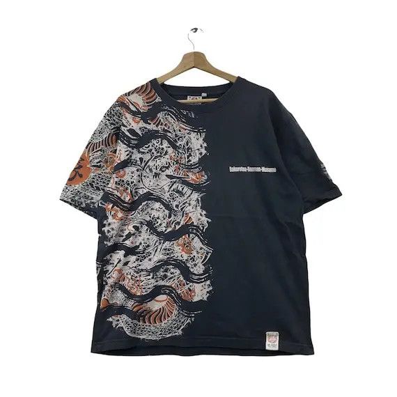 Japanese Brand Vtg BAKURETSU RANMAN MUSUME Japan Sukajan Tee Shirt Dragon Size US L / EU 52-54 / 3 - 1 Thumbnail