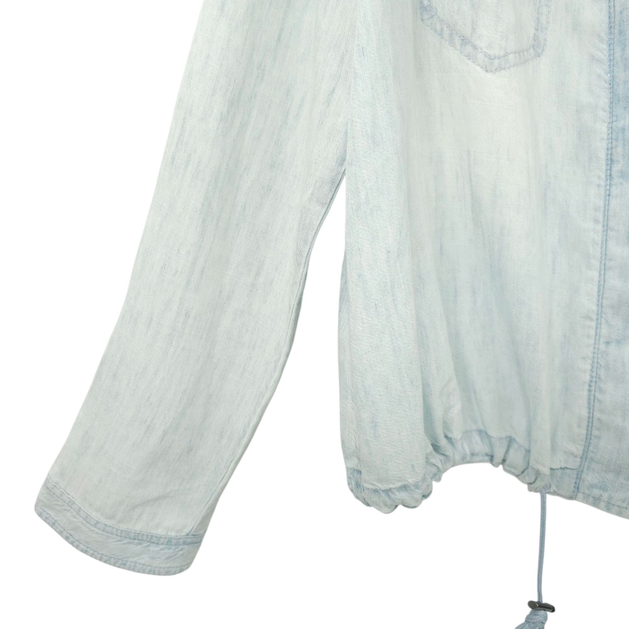 Other Chicos Button Front Jacket Womens Size 1 US M/8 Drawstring W Size M / US 6-8 / IT 42-44 - 10 Thumbnail