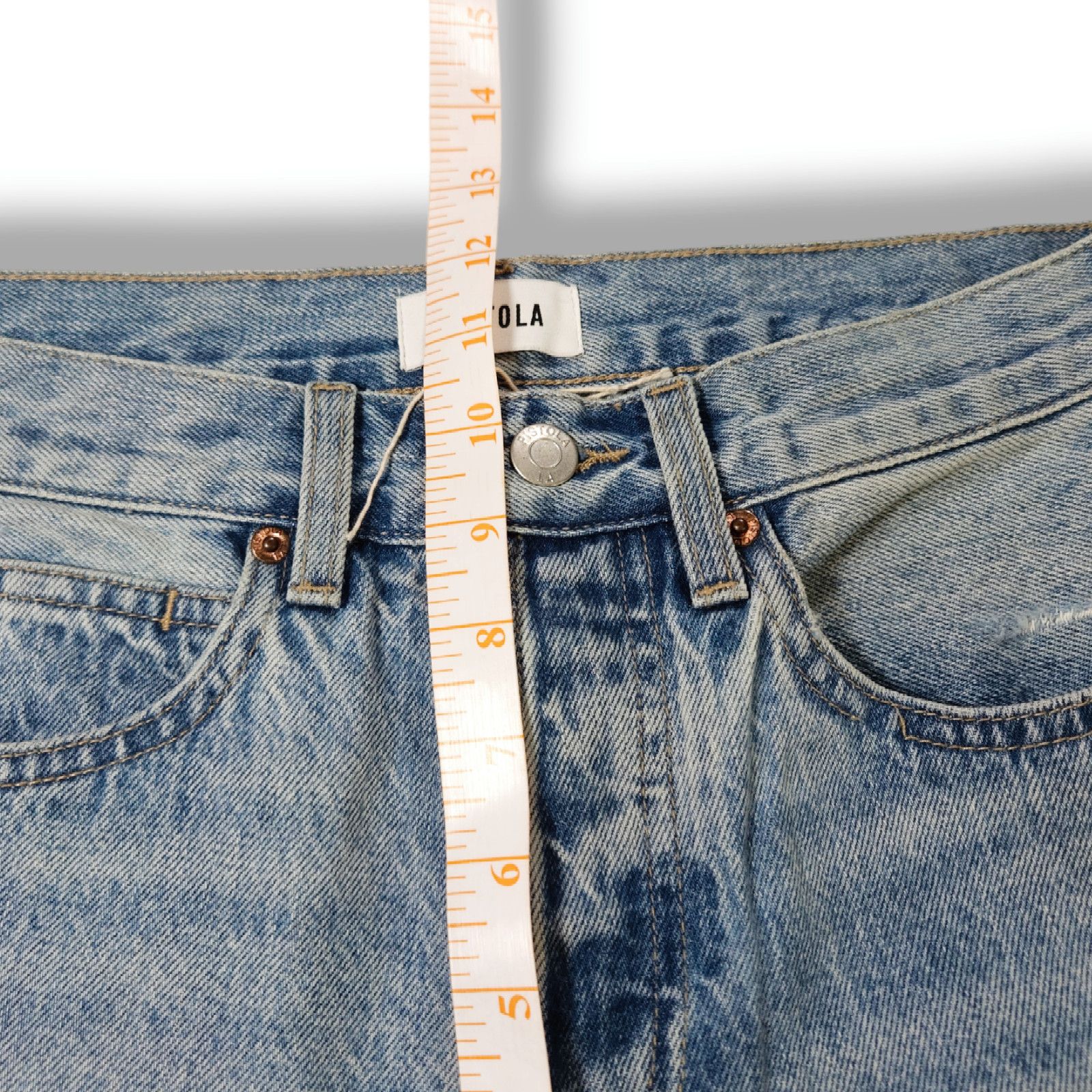 Pistola NWOT Pistola High-Rise Button Fly Straight Jeans Sz. 26x28 Size 26" / US 2 / IT 38 - 7 Thumbnail