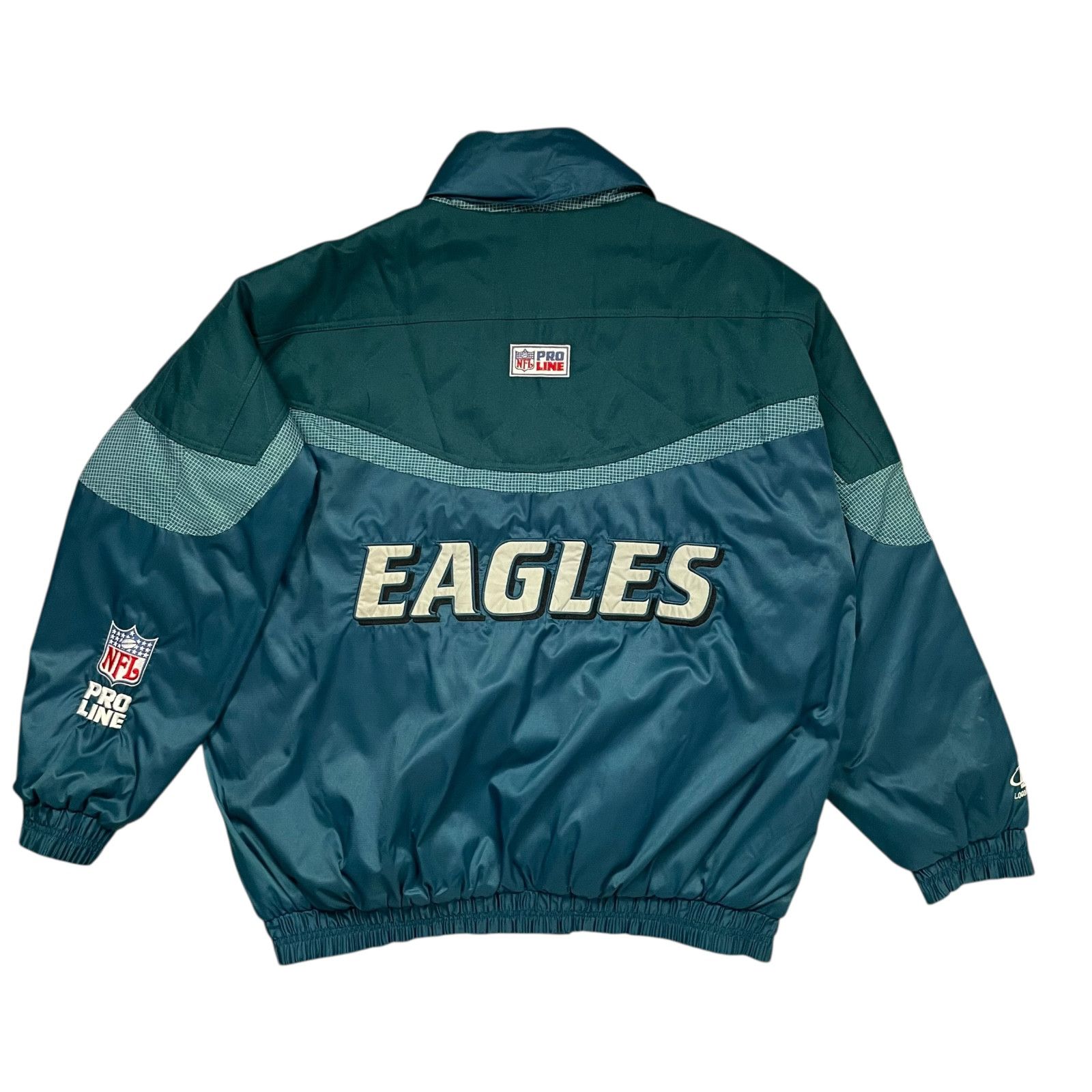 NFL VTG 90s PHILADELPHIA EAGLES LOGO ATHLETIC BOMBER JACKET Size US XL / EU 56 / 4 - 1 Thumbnail