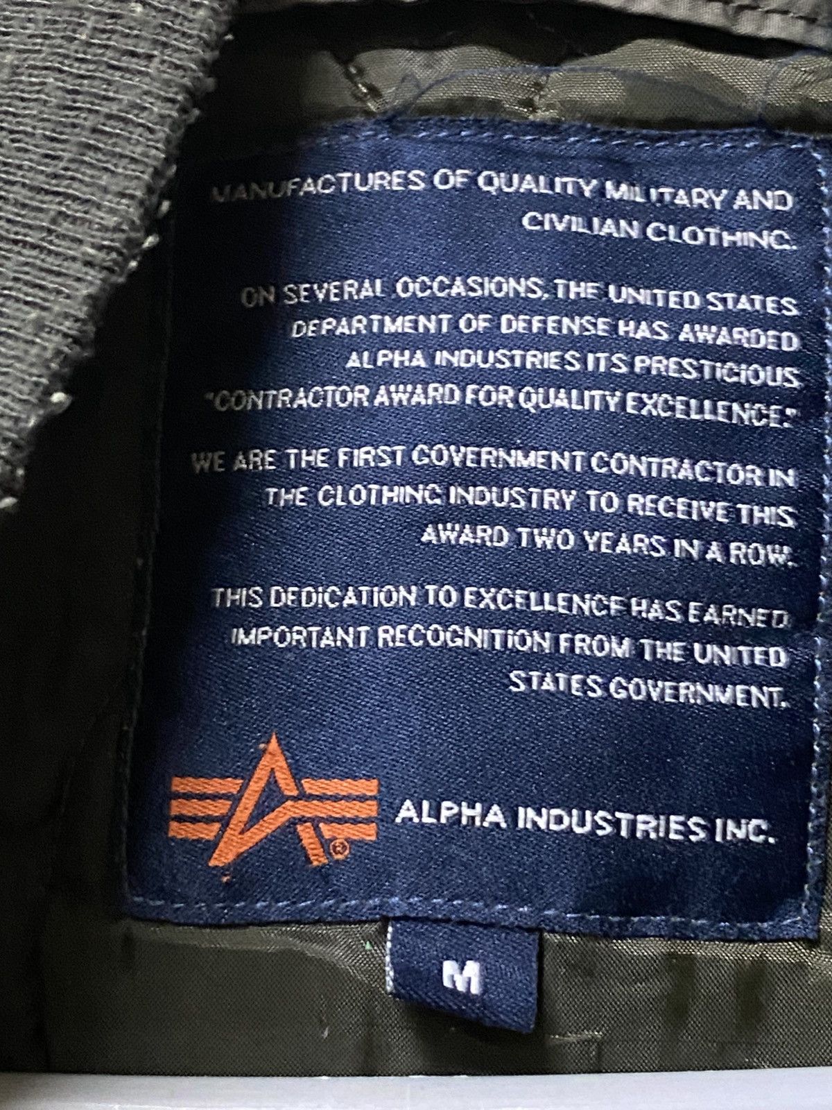 Alpha Industries Vintage Alpha Industries Flight Bomber f Size US M / EU 48-50 / 2 - 5 Thumbnail