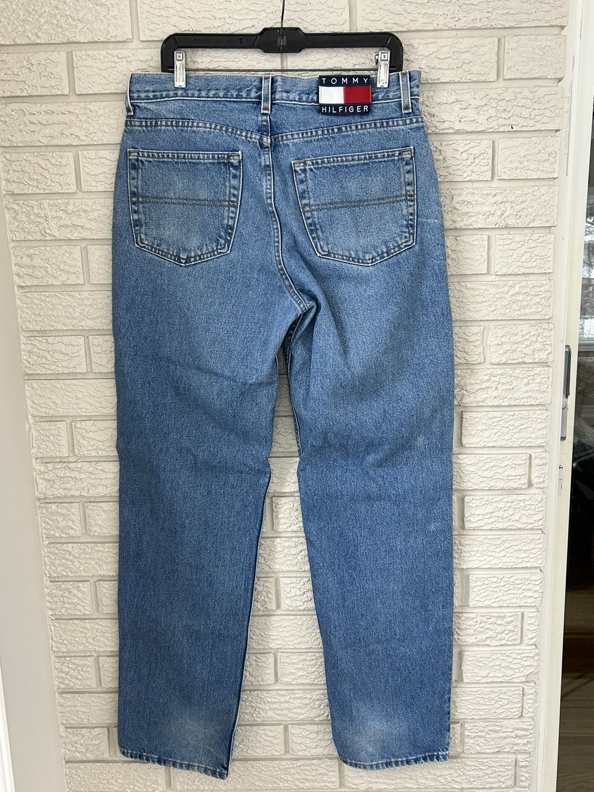 Vintage Vintage 90s Tommy Hilfiger Big Flag Denim Freedom Jeans