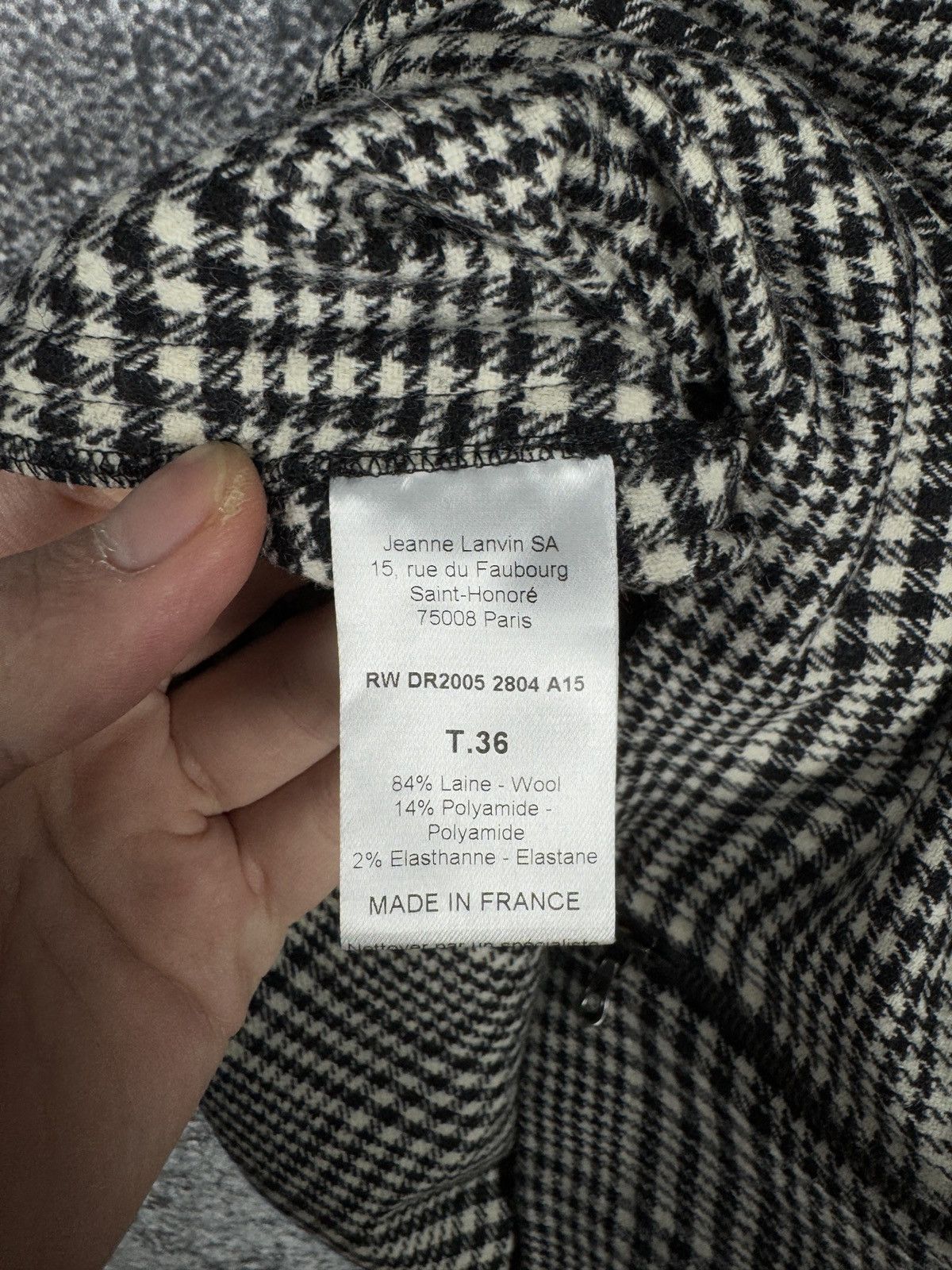 Lanvin Women’s LANVIN Wool Designer Dress Made in France Size T.36 Size XS / US 0-2 / IT 36-38 - 6 Thumbnail