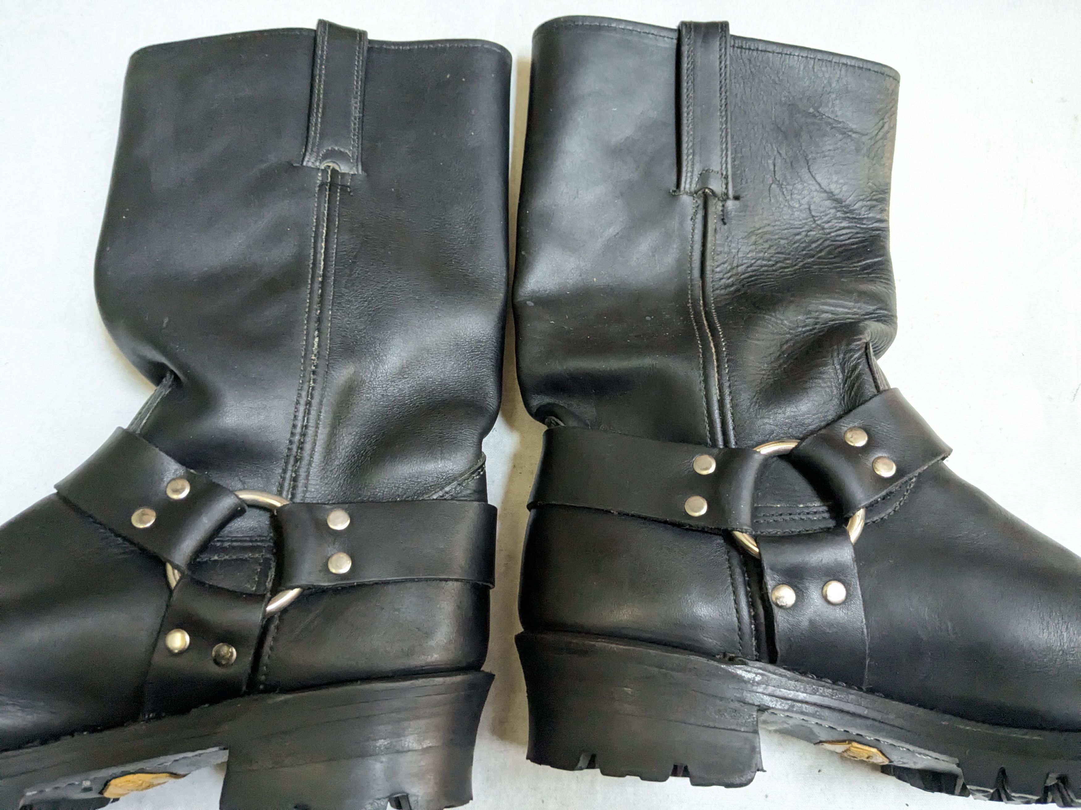 Frye Frye Harness Boots Black Leather 9.5 M Buckle Size US 9.5 / EU 42-43 - 8 Thumbnail