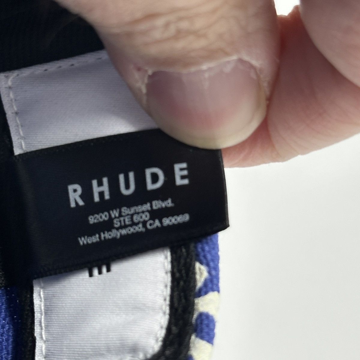 Rude Rhude Rhepurposed R Blue Bandana SnapBack Trucker Hat Cap Size ONE SIZE - 7 Thumbnail