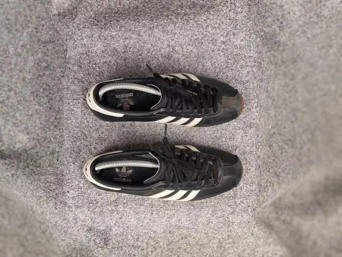Adidas Vintage Adidas Originals Rekord Black Leather Sneaker Y2K Size US 6 / EU 39 - 15 Thumbnail