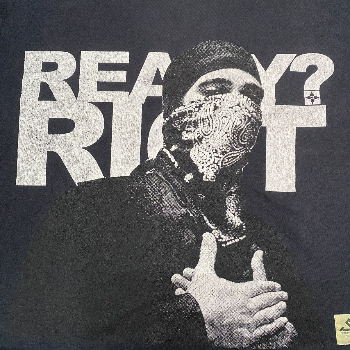 Riot Society SUBCIETY READY? RIOT JAPANESE BRAND T SHIRT Size US XL / EU 56 / 4 - 5 Thumbnail