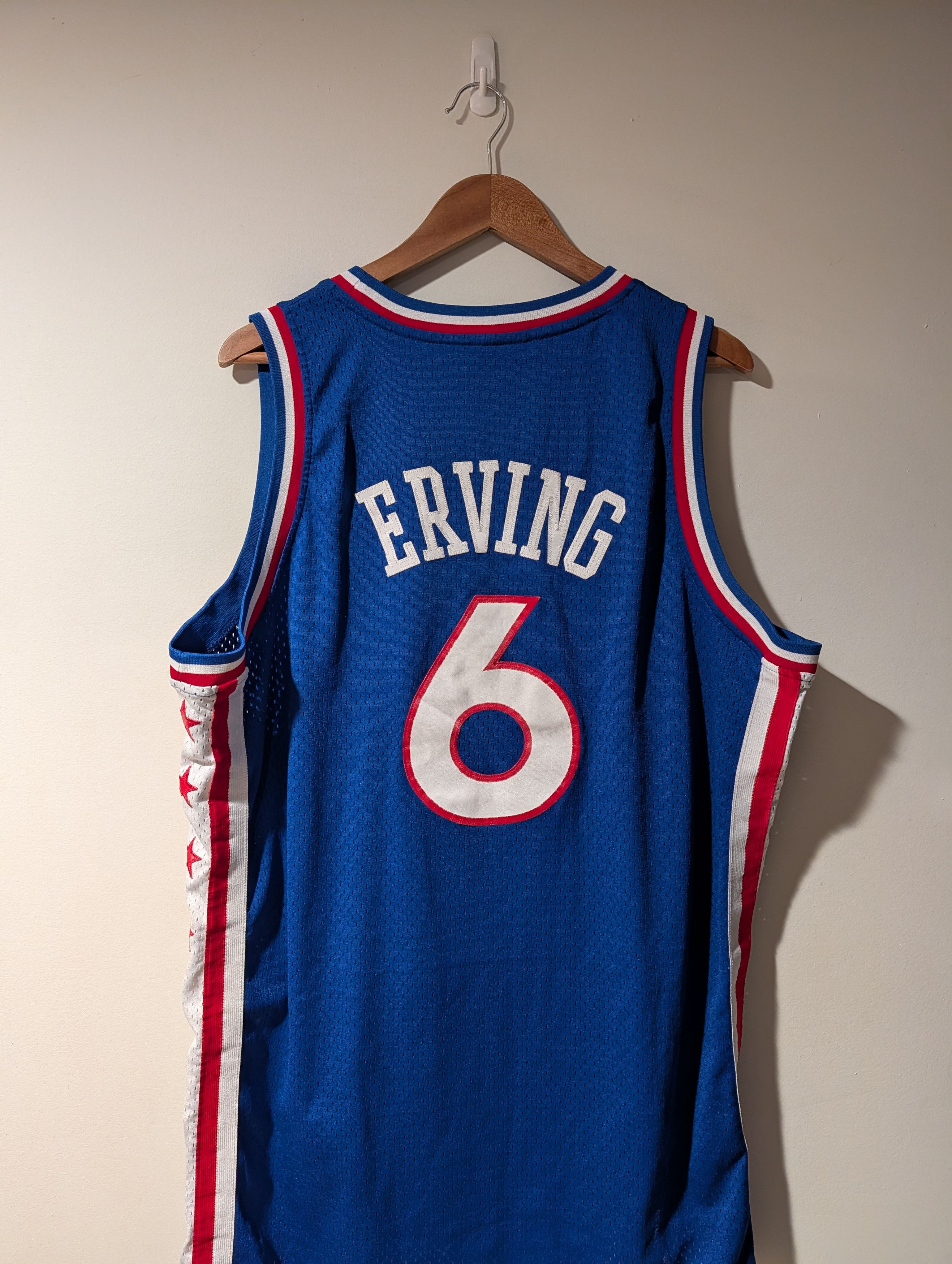Adidas Vintage Philadelphia Sixers Erving Adidas Basketball Jersey Size US XL / EU 56 / 4 - 6 Thumbnail