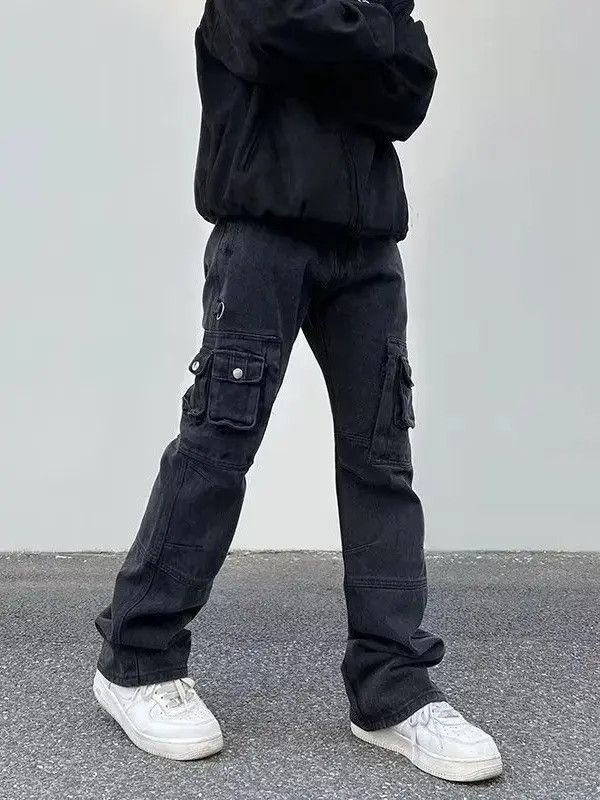 Japanese Brand Retro loose straight pocket jeans Size US 30 / EU 46 - 6 Thumbnail