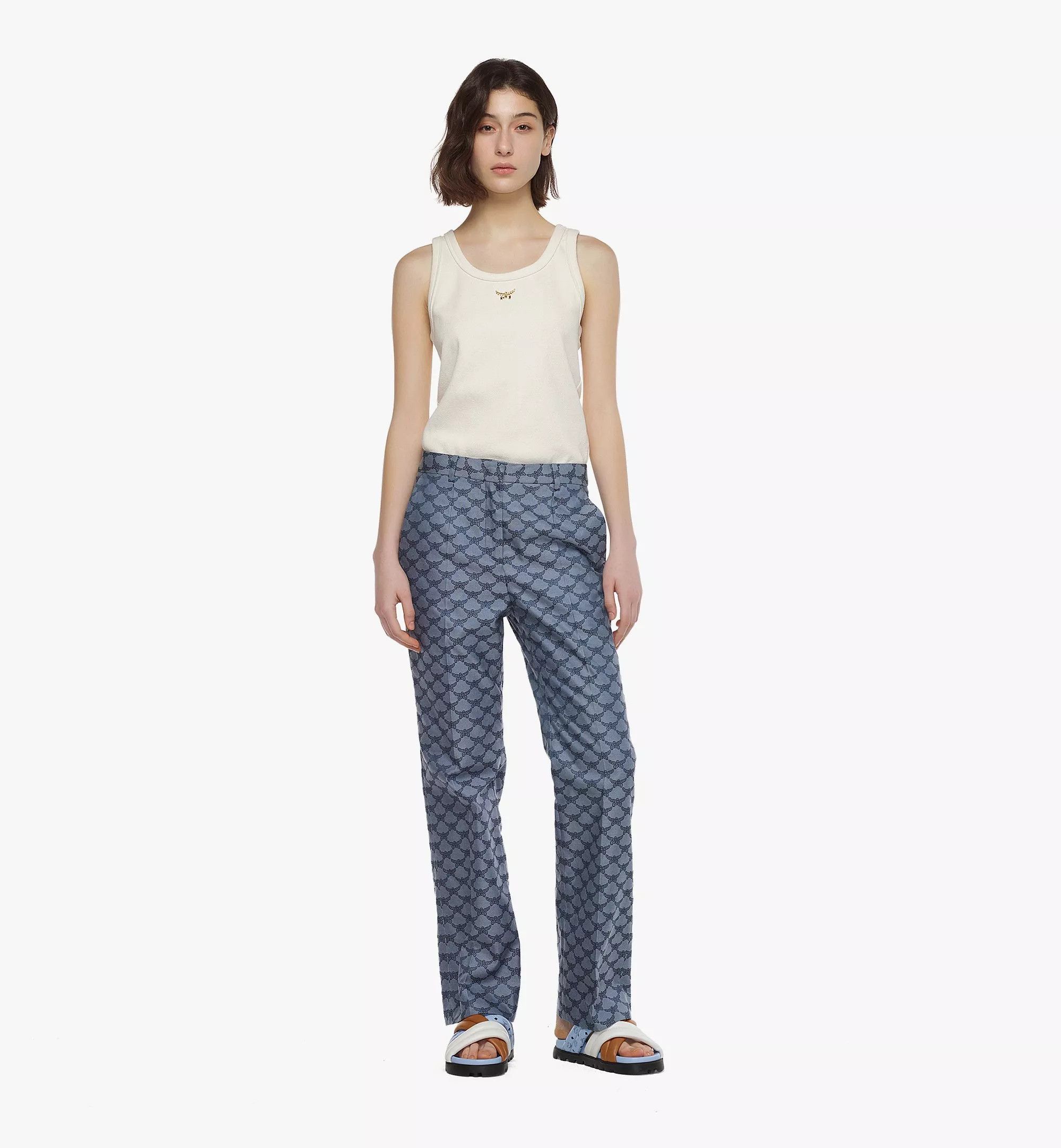 MCM o1mt1gz1224 Straight Pant in Indigo Size 27" / US 4 / IT 40 - 2 Thumbnail