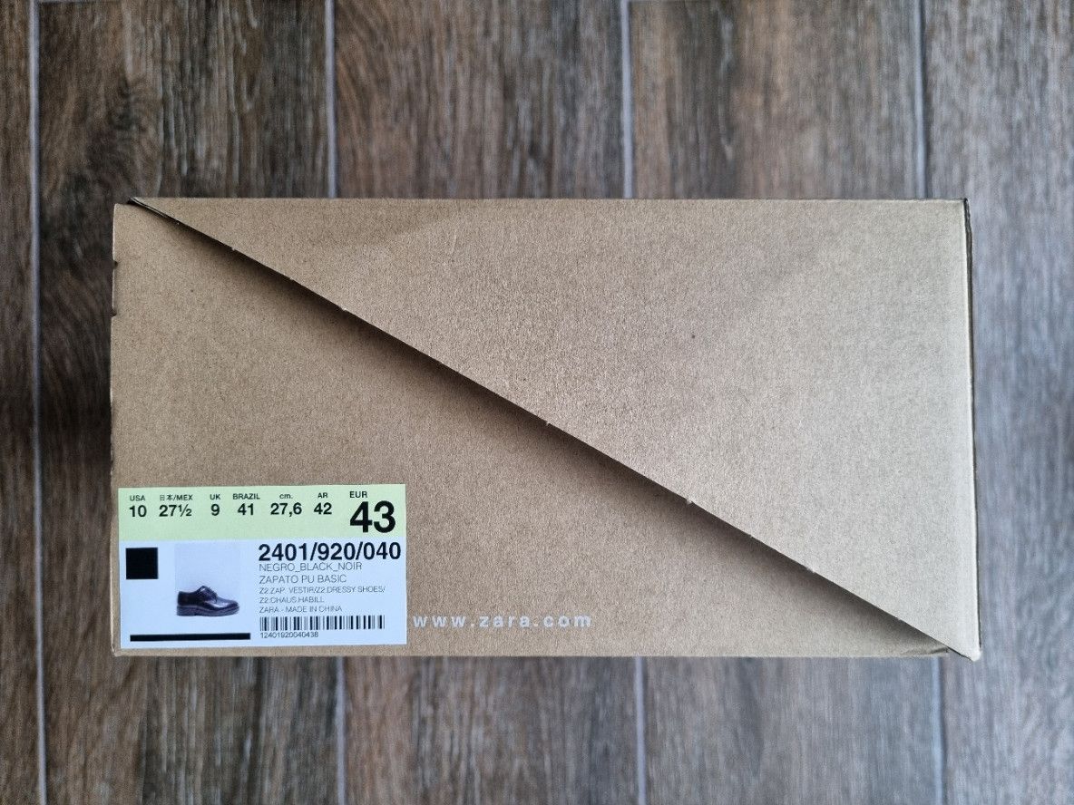 Zara black basic derbies Size US 10 / EU 43 - 5 Thumbnail