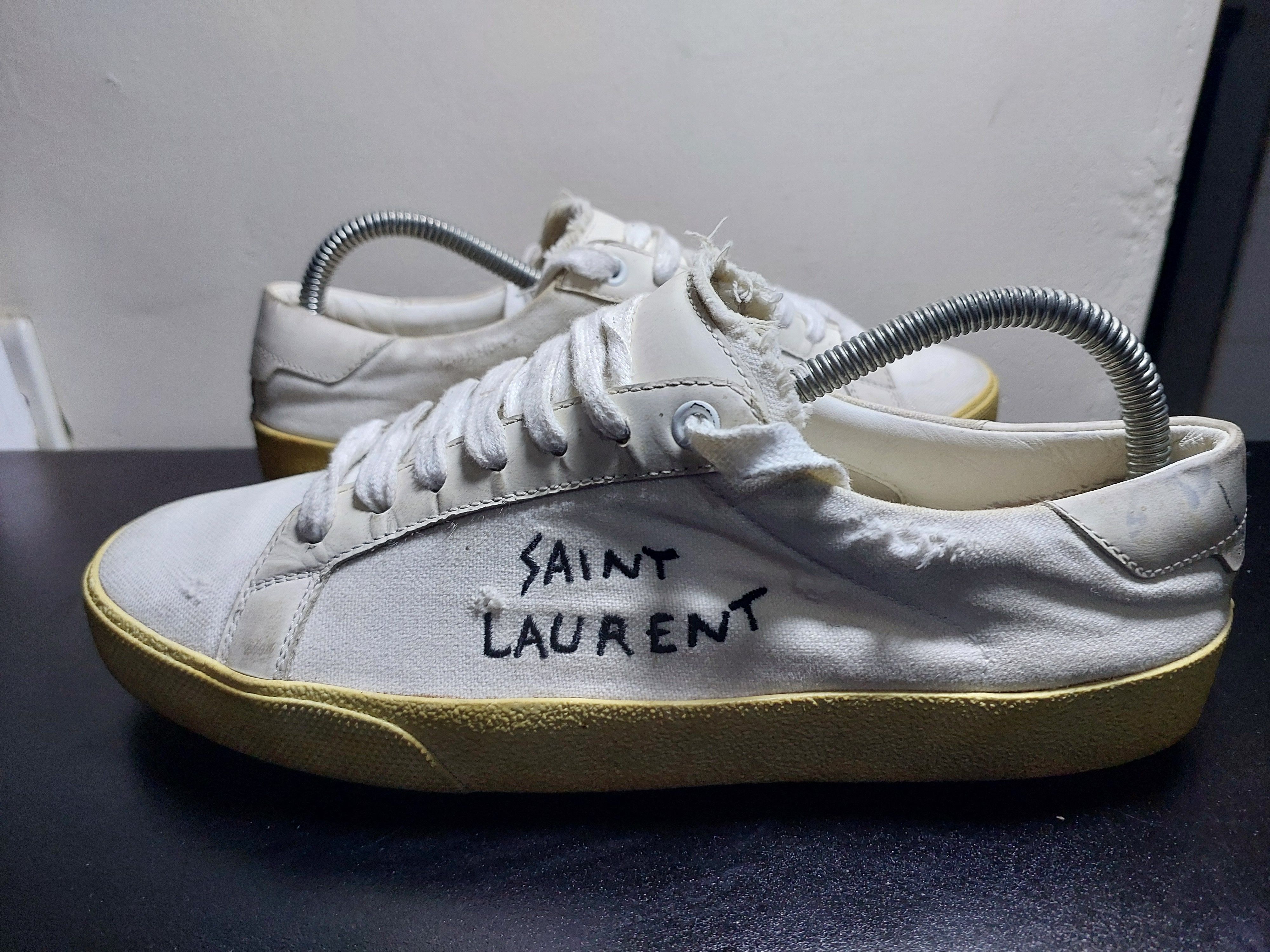 Saint Laurent Paris SAINT LAURENT Distressed Canvas Size US 6.5 / EU 39-40 - 4 Thumbnail