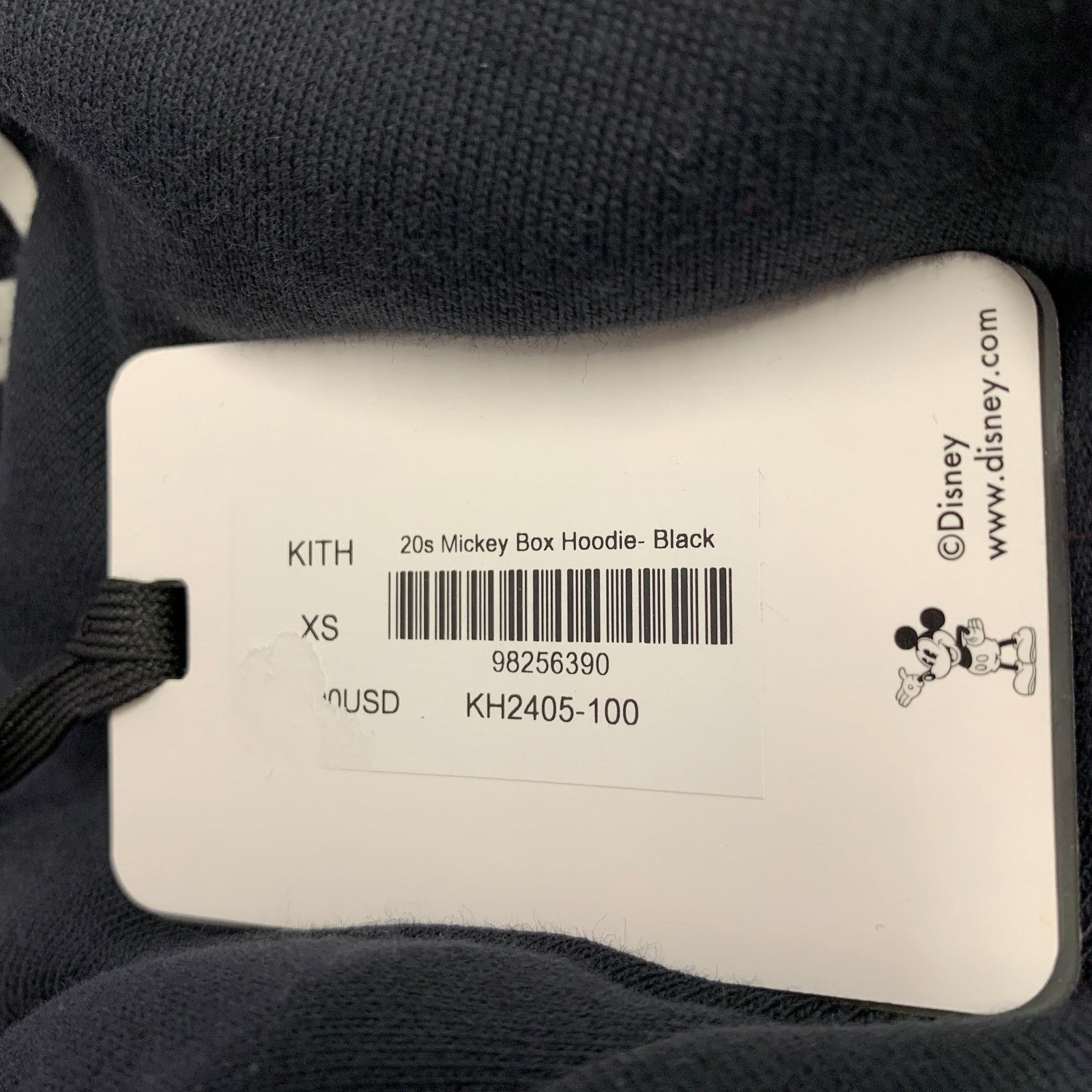 Kith KITH Size XS Black White Logo Cotton Hooded Sweatshirt Size US XS / EU 42 / 0 - 8 Thumbnail