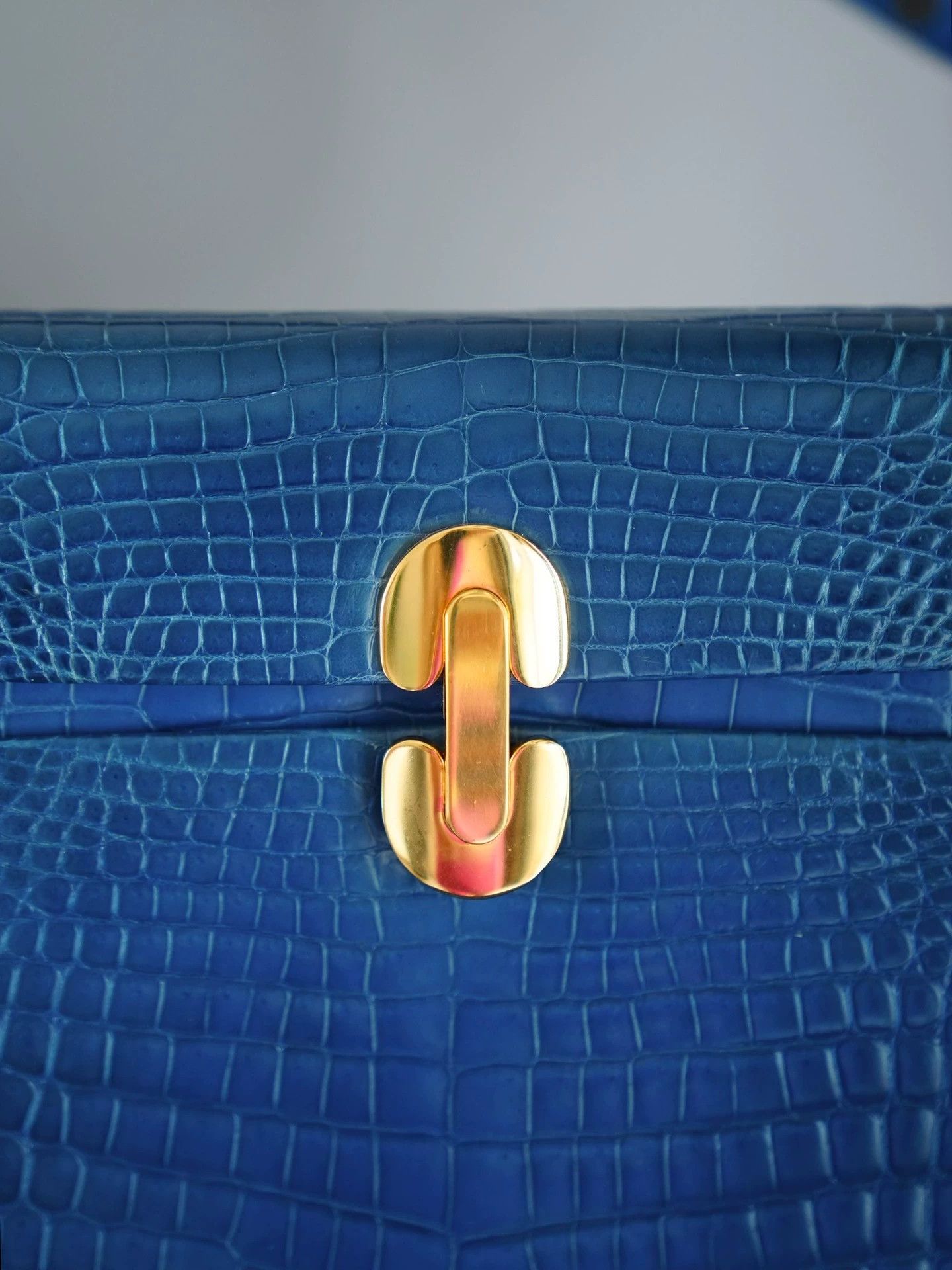 Other morabito vintage blue crocodile 2way tote shoulder bag Size ONE SIZE - 4 Thumbnail