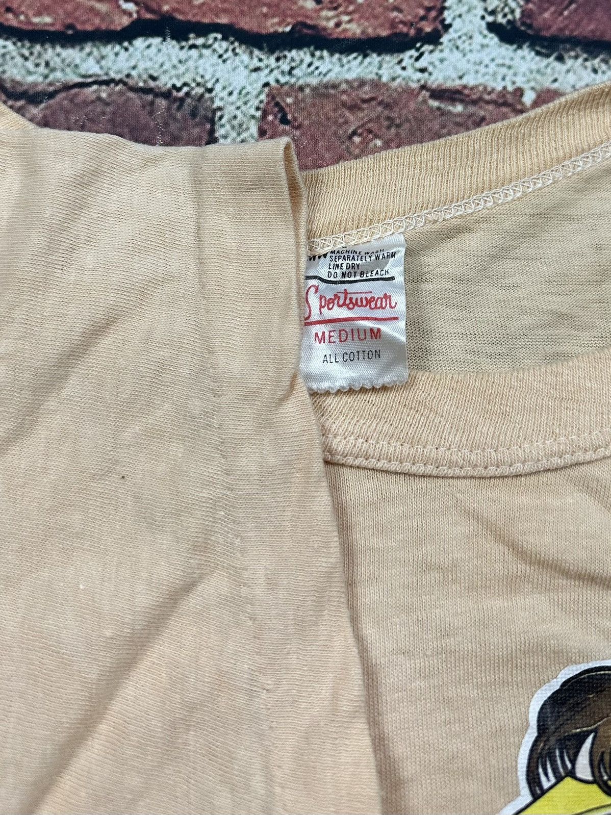 Vintage True Vintage 70s/80s Tennis Anyone Cartoon Tee Single Stitch Size US M / EU 48-50 / 2 - 4 Thumbnail