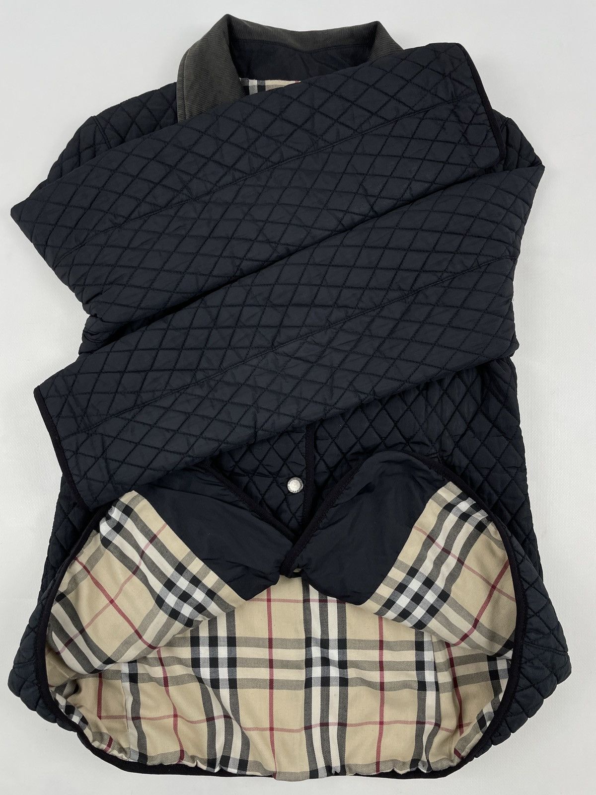 Burberry × Vintage BURBERRYS Nova Paid Quilted Snap-Buttons Coat Trench Jacket Size S / US 4 / IT 40 - 15 Thumbnail