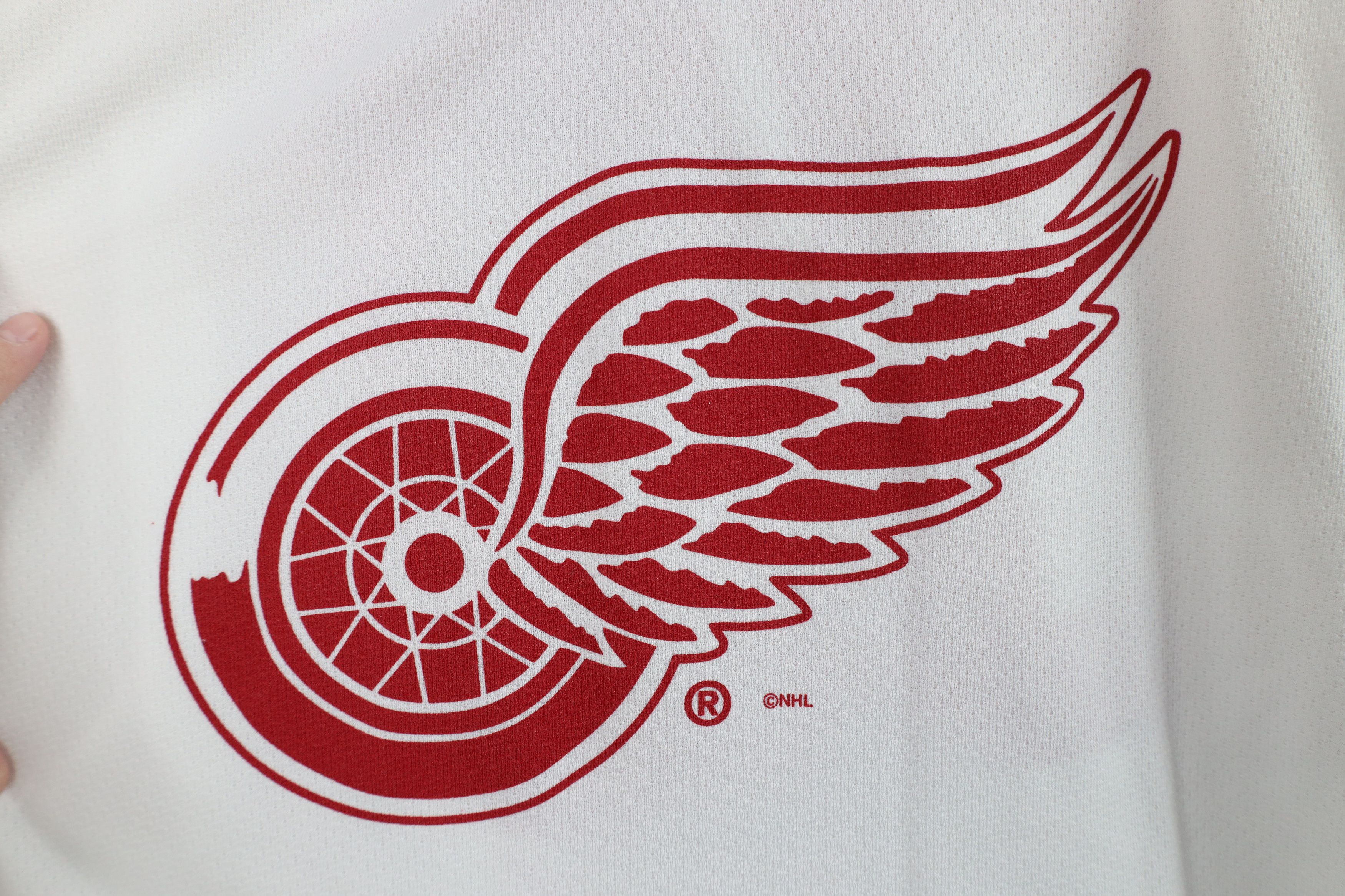 Vintage Vintage 90s Detroit Red Wings Hockey Jersey White #30 USA Size US XXL / EU 58 / 5 - 4 Thumbnail